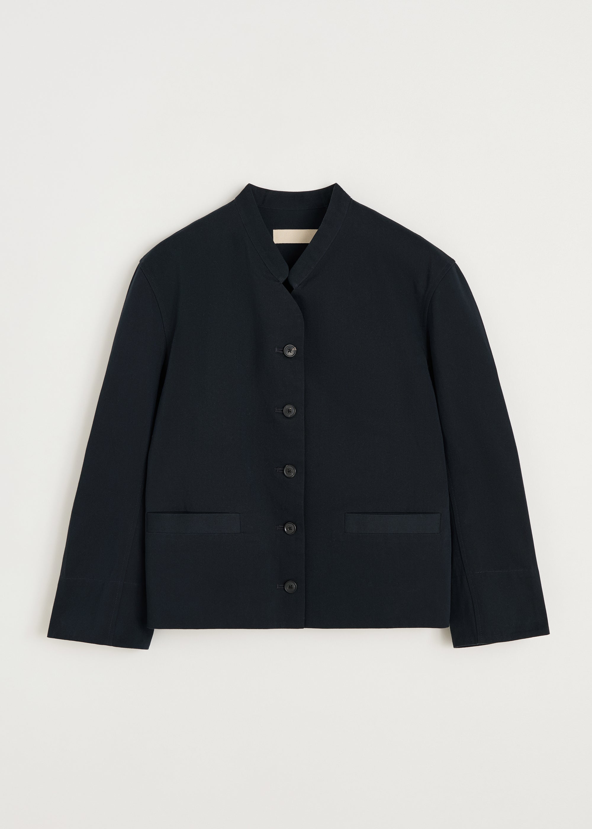 Angela jacket twill | Black Navy Shirt Woven aiayu