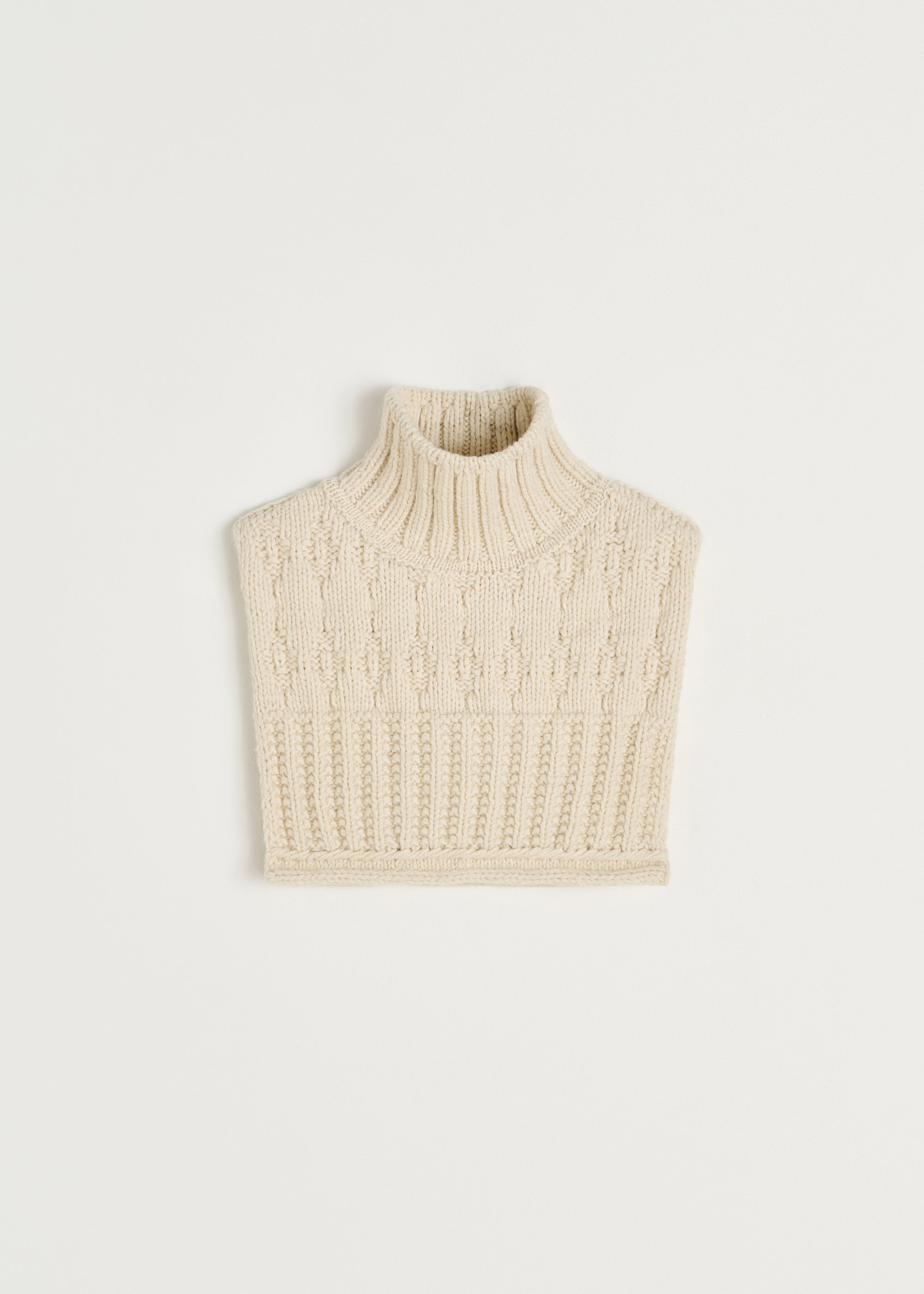 Asami neckwarmer – pure llama | Pure Ecru Scarf aiayu