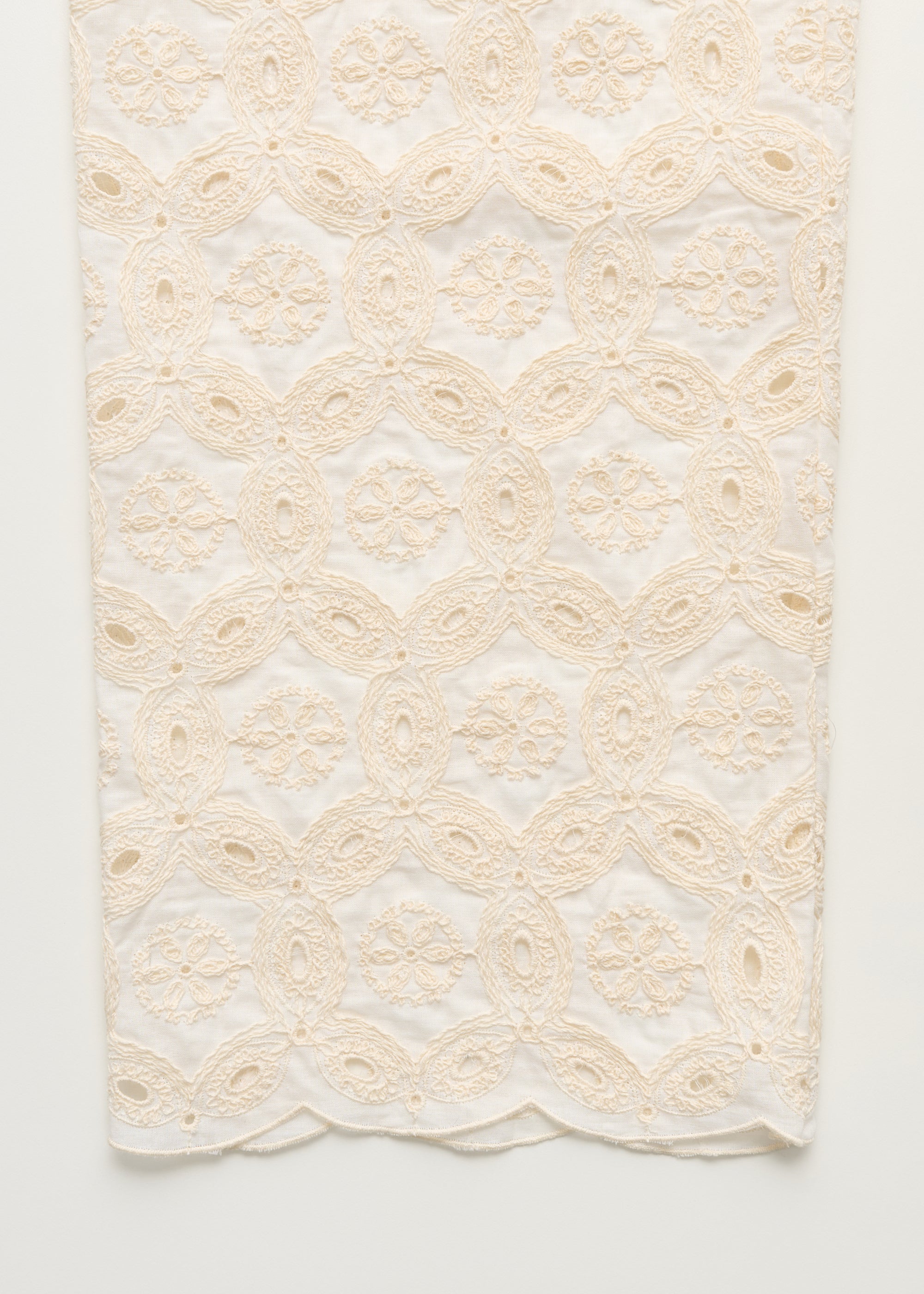 Ava pant embroidery | Pure Ecru Pant aiayu