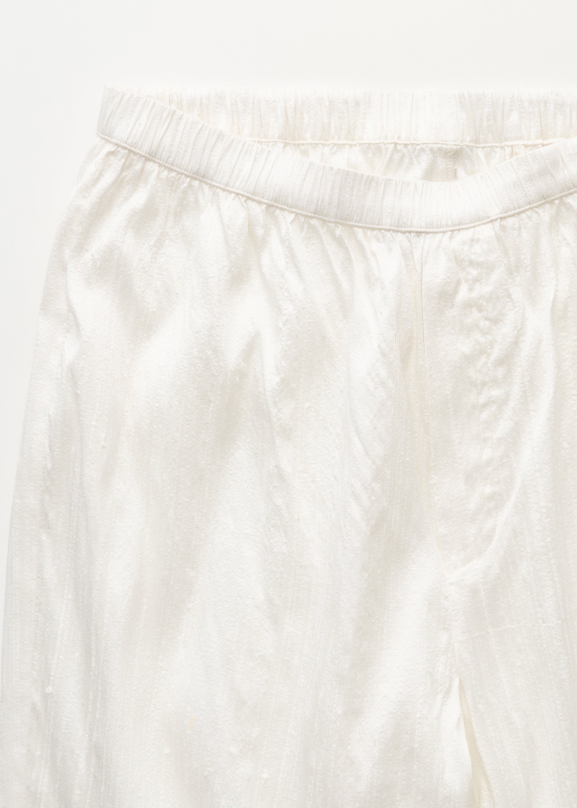 Ava pant – recycled silk | Pure Ecru Pants aiayu