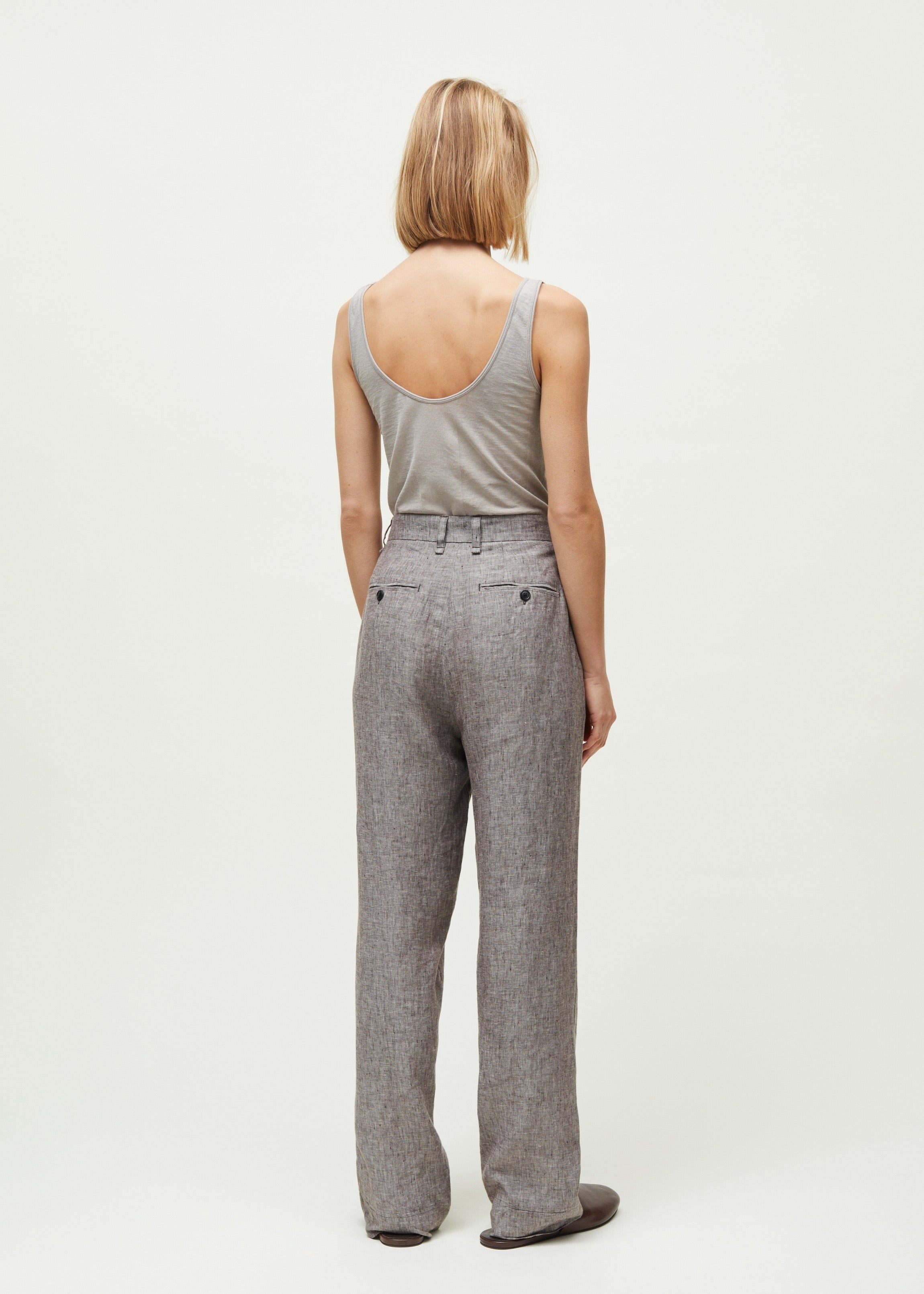 Balder pant linen | Brown Pant aiayu