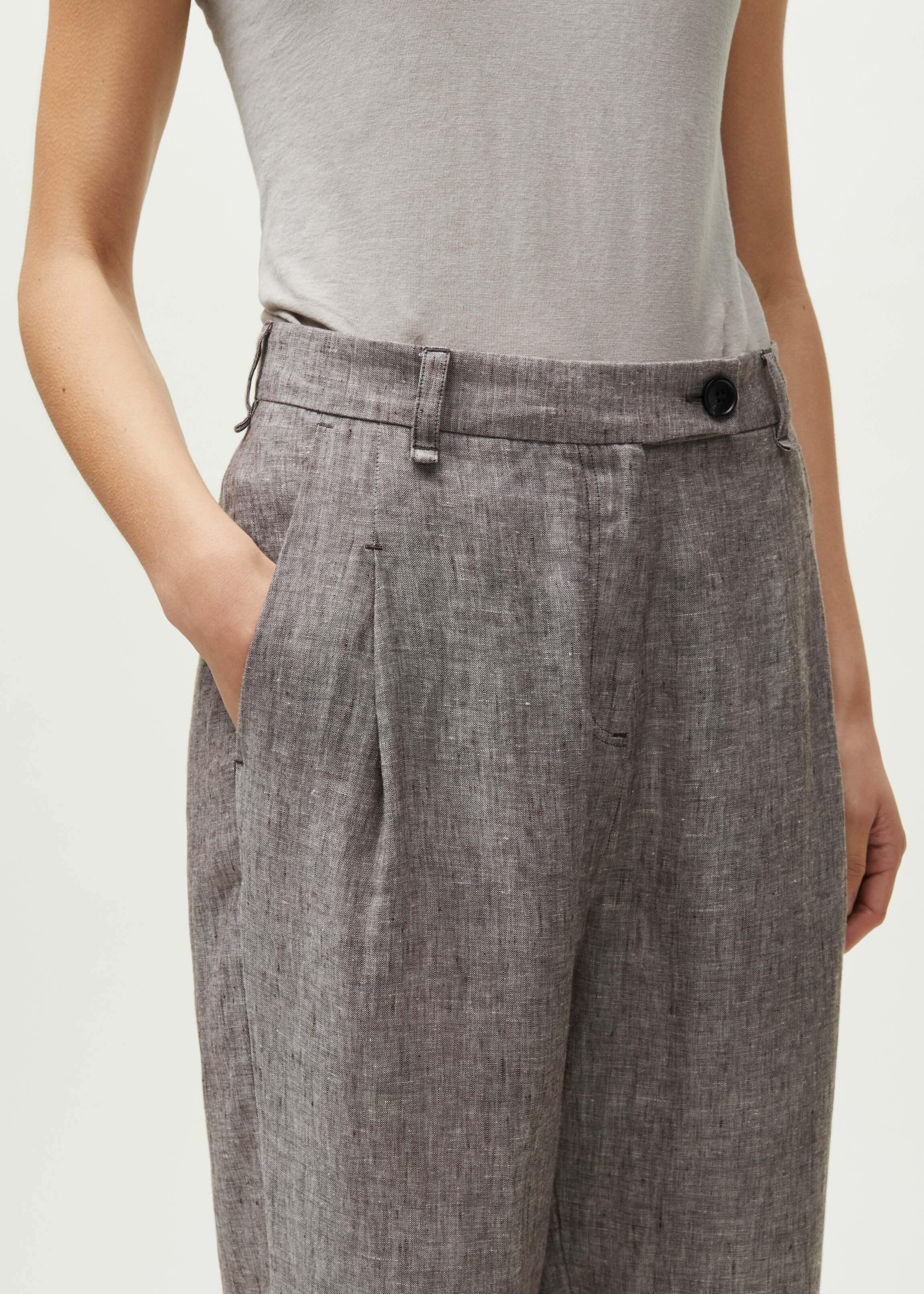 Balder pant linen | Brown Pant aiayu
