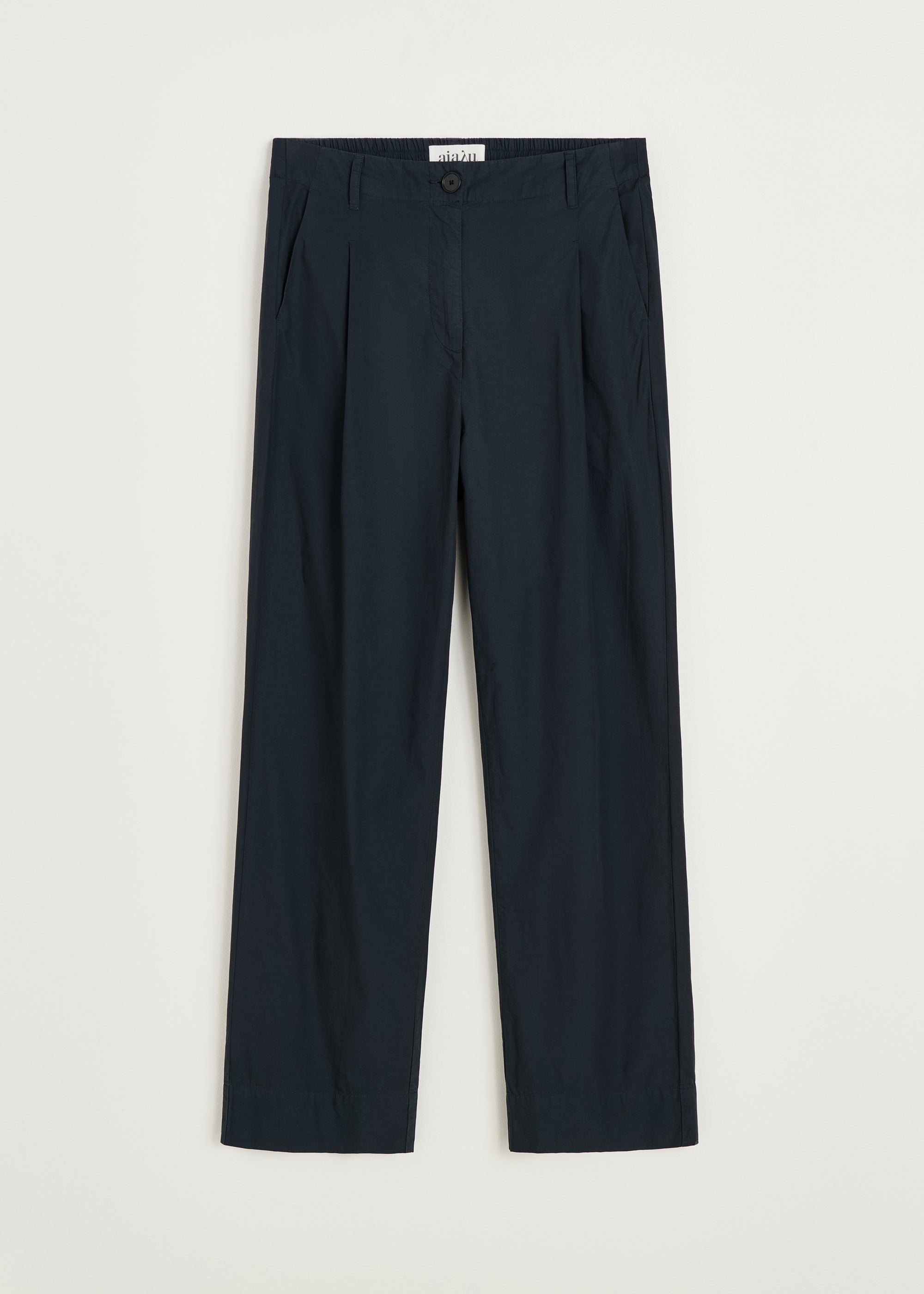 Billy pant zip poplin | Black Navy Pants aiayu