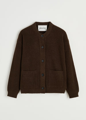 Bine cardigan – sartuul | Dark Brown Cardigan aiayu