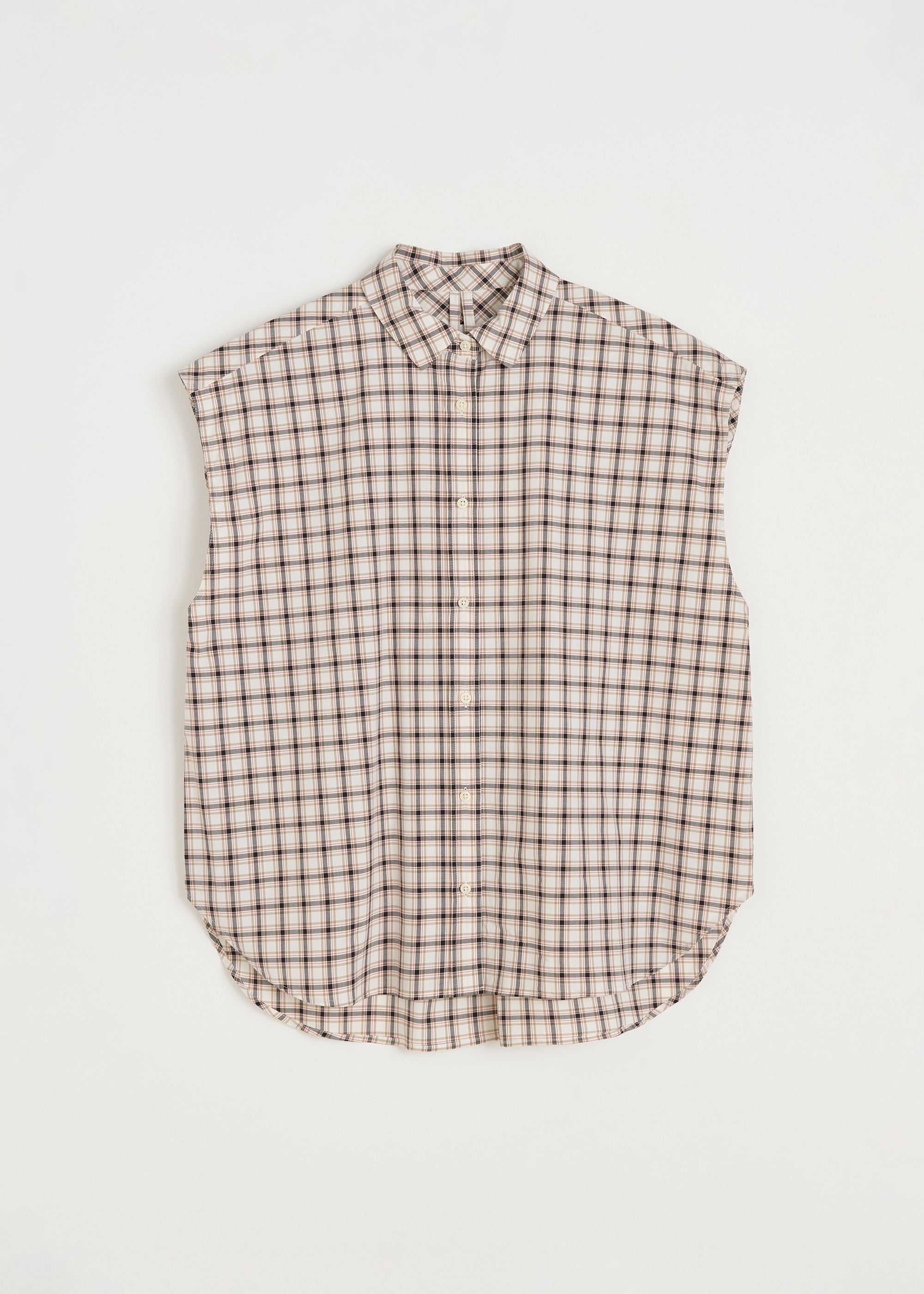 Camal shirt check | Mix Osaka Shirt Woven aiayu