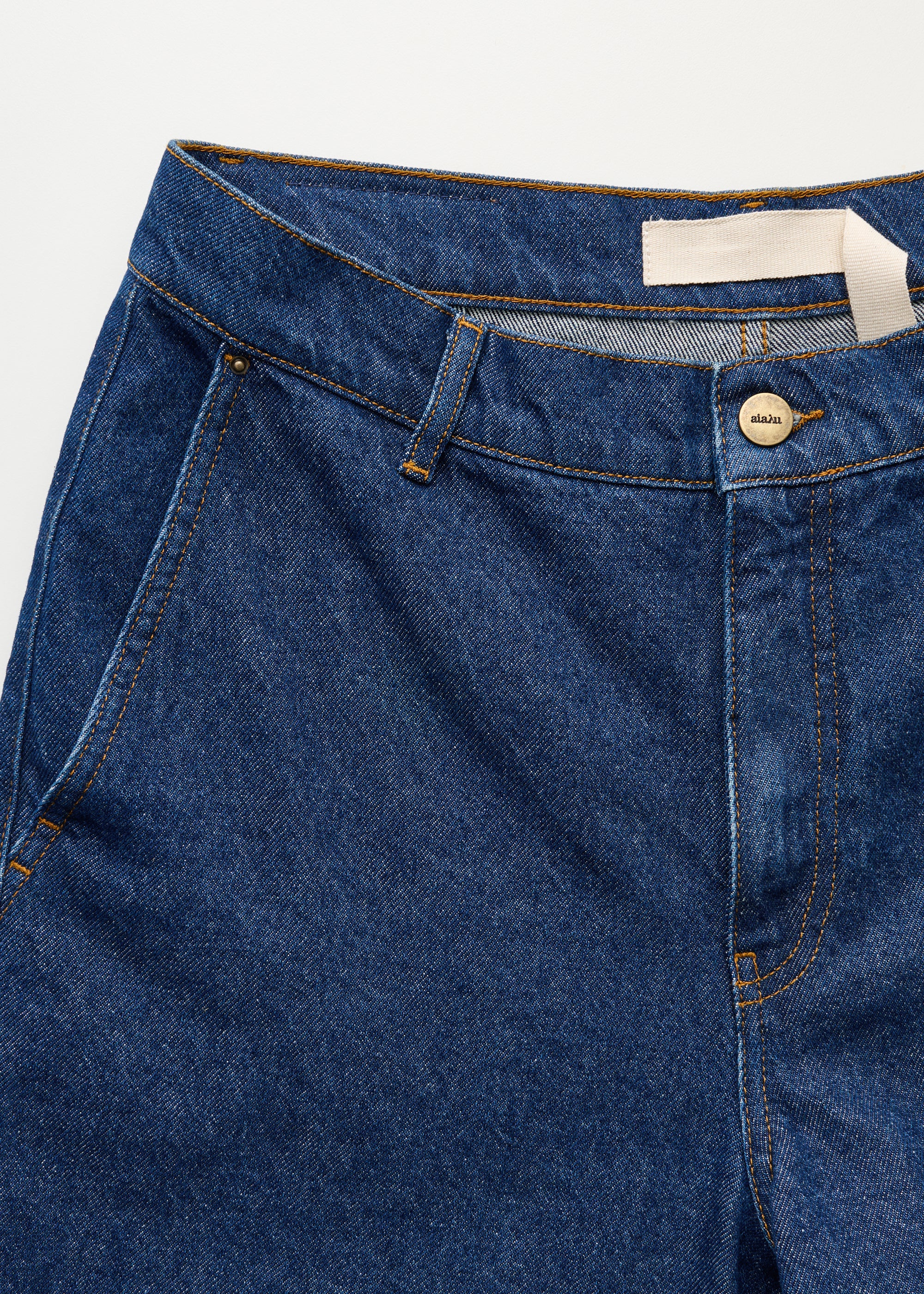 Carlo denim shorts | Mid Blue Shorts aiayu