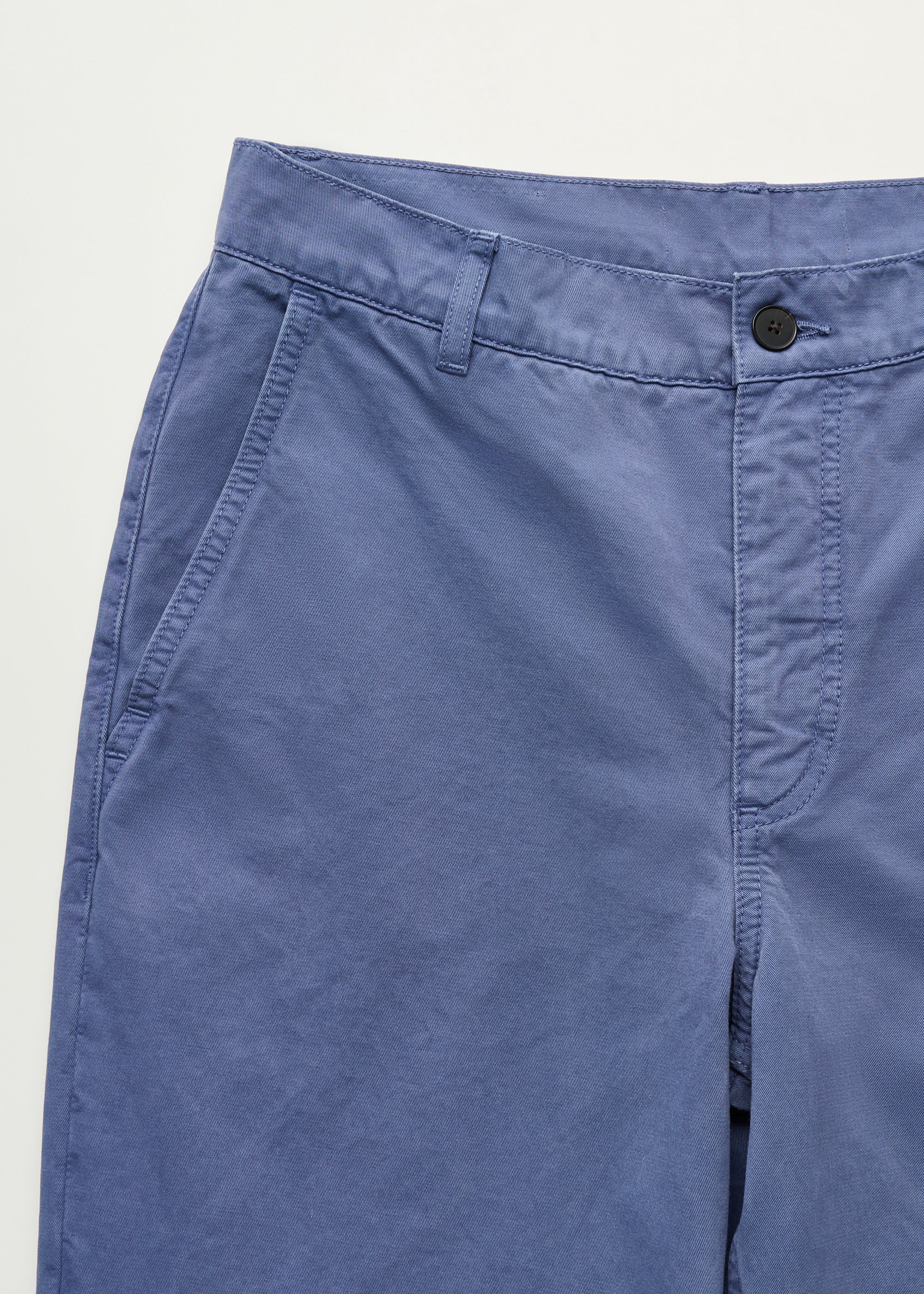 Carlo midwaist wide cotton | Washed French Blue Pants aiayu