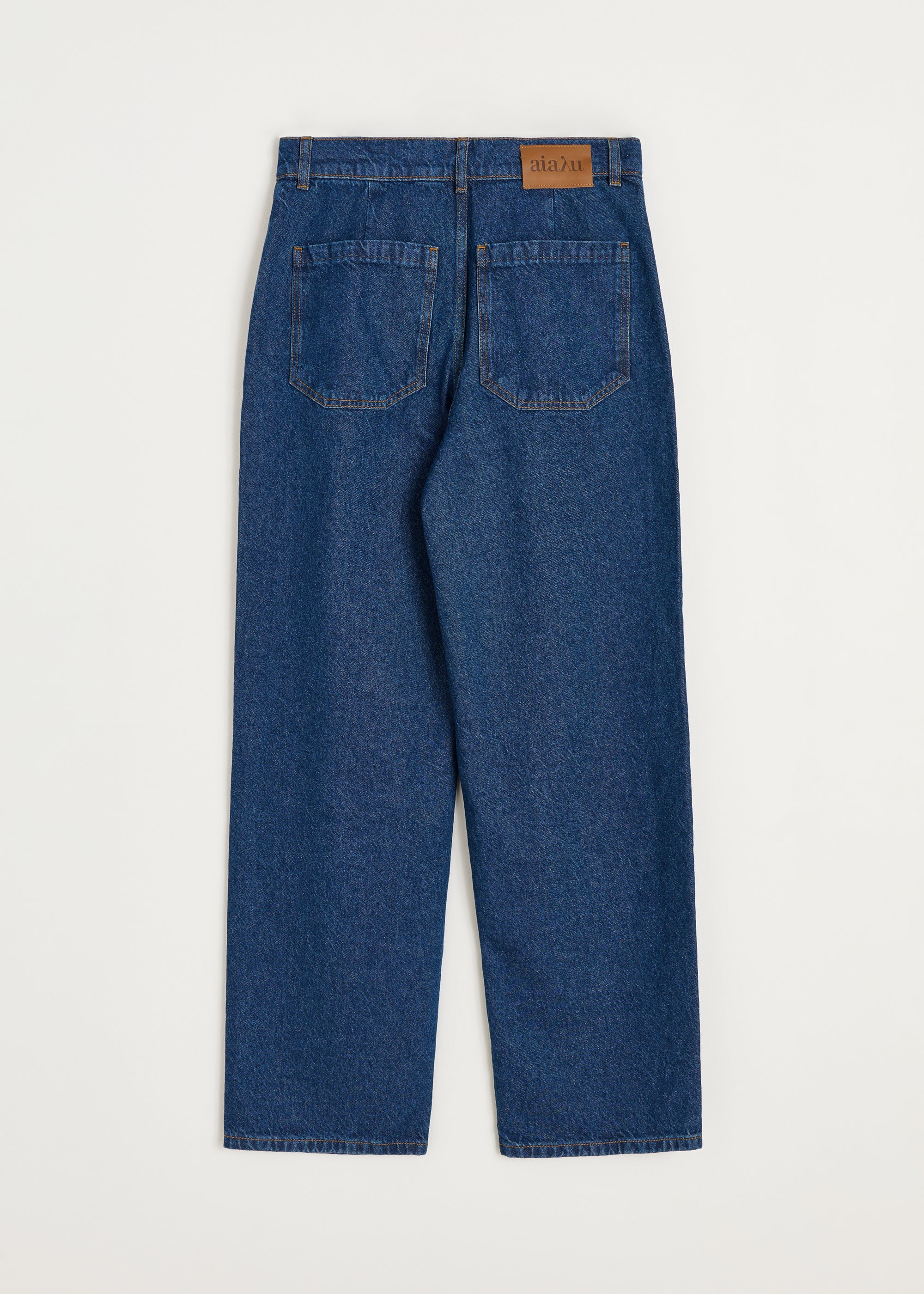 Carlo midwaist wide jeans | Mid Blue Jeans aiayu