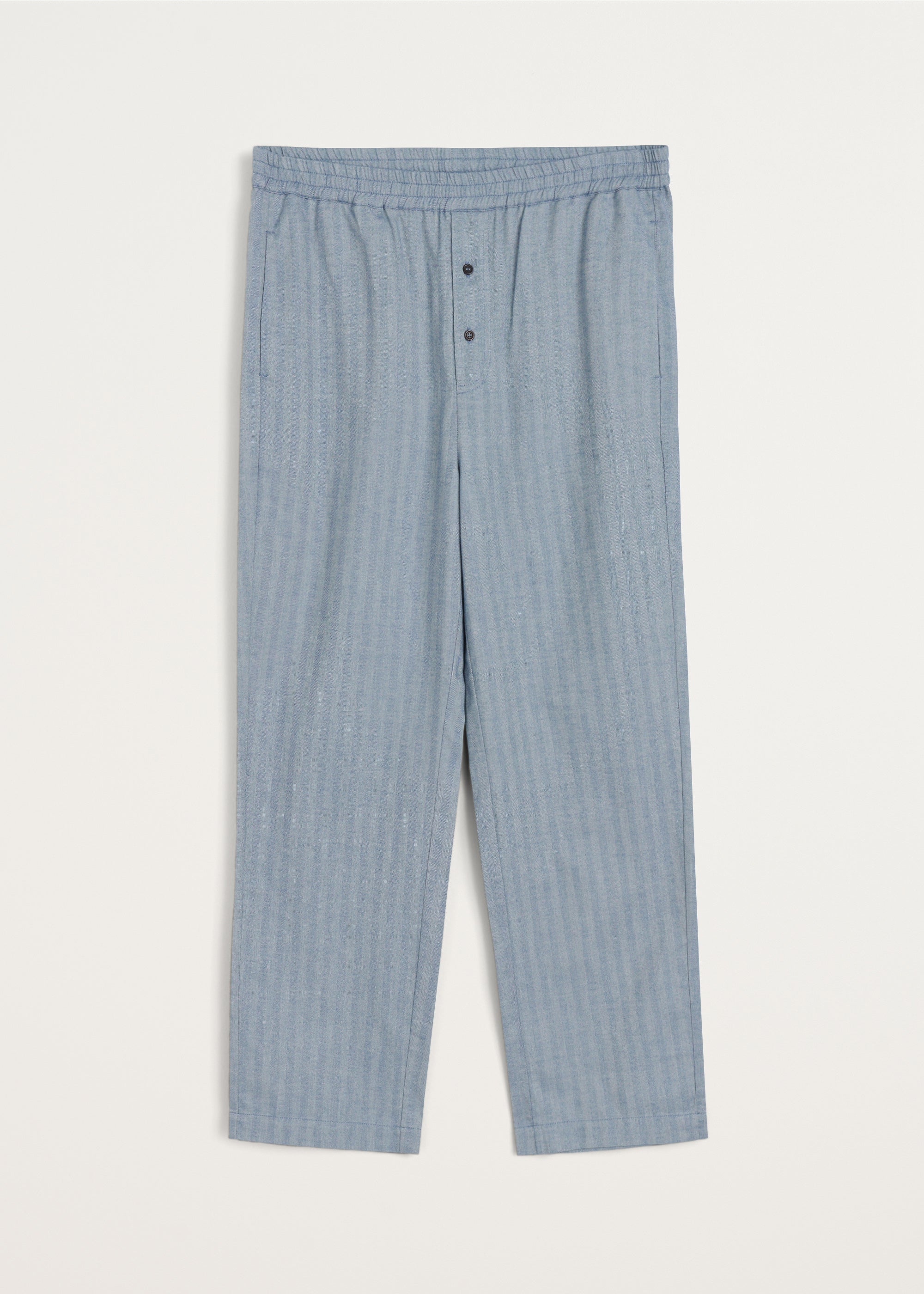 Casual pant herringbone | Mix Dust Blue Pants aiayu