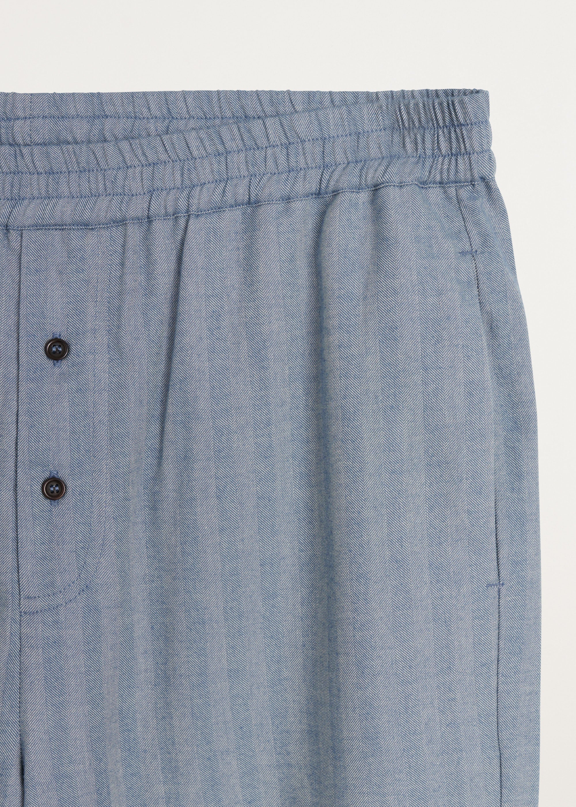 Casual pant herringbone | Mix Dust Blue Pants aiayu