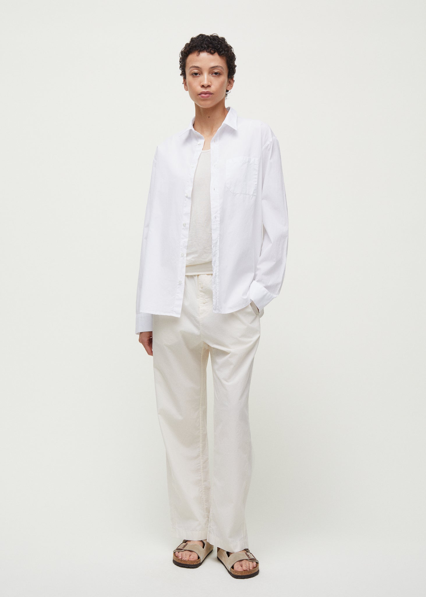 Casual pant | Pure Ecru Pants aiayu