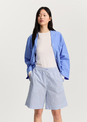 Casual shorts long petite | Mix Air Blue Shorts aiayu