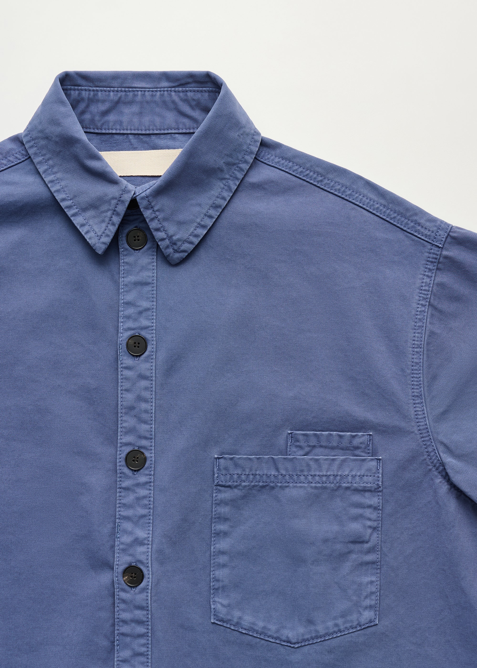 Casy shirt cotton | Washed French Blue Shirt Woven aiayu