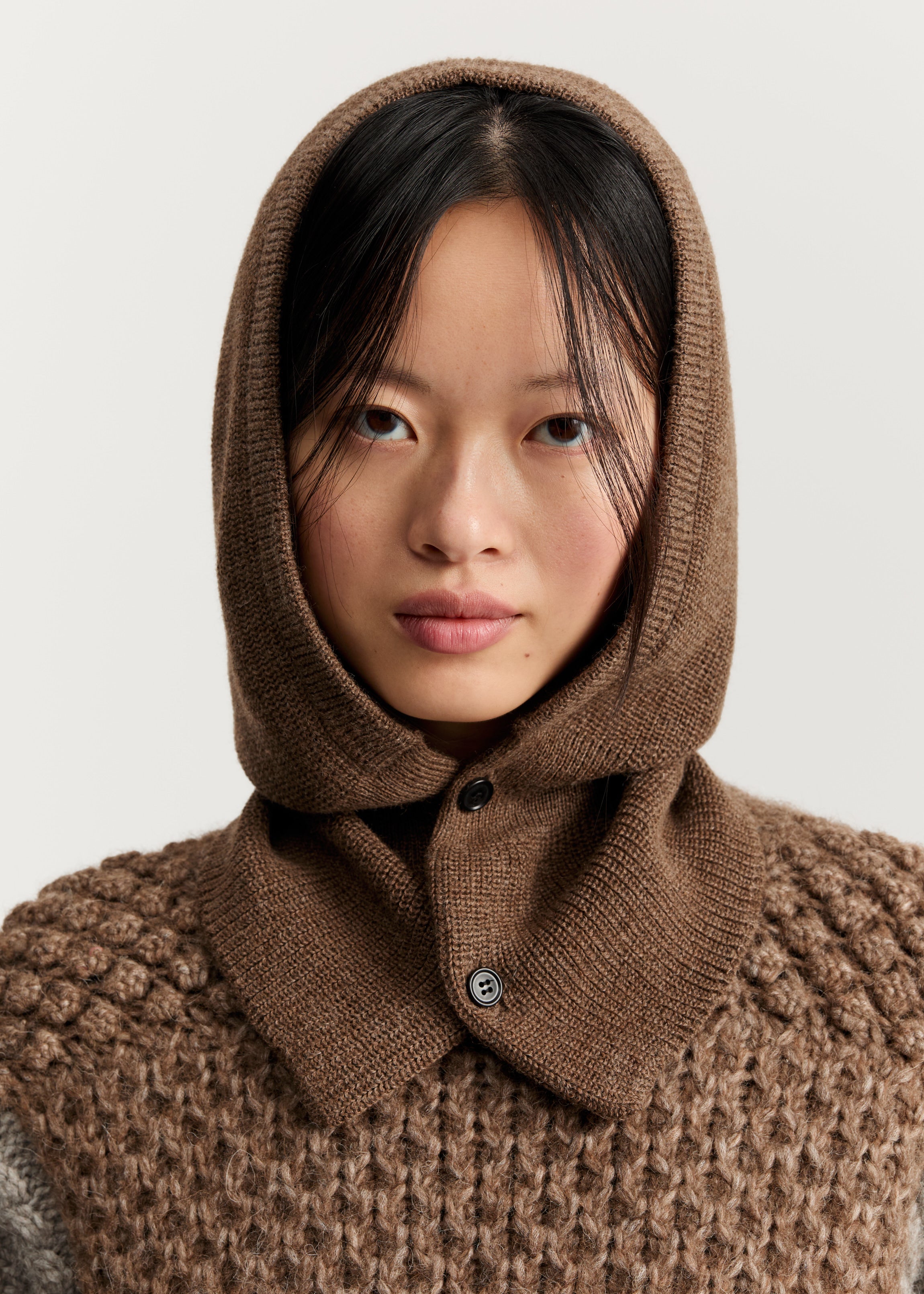 Cindy balaclava – pure llama | Brownie Hat aiayu