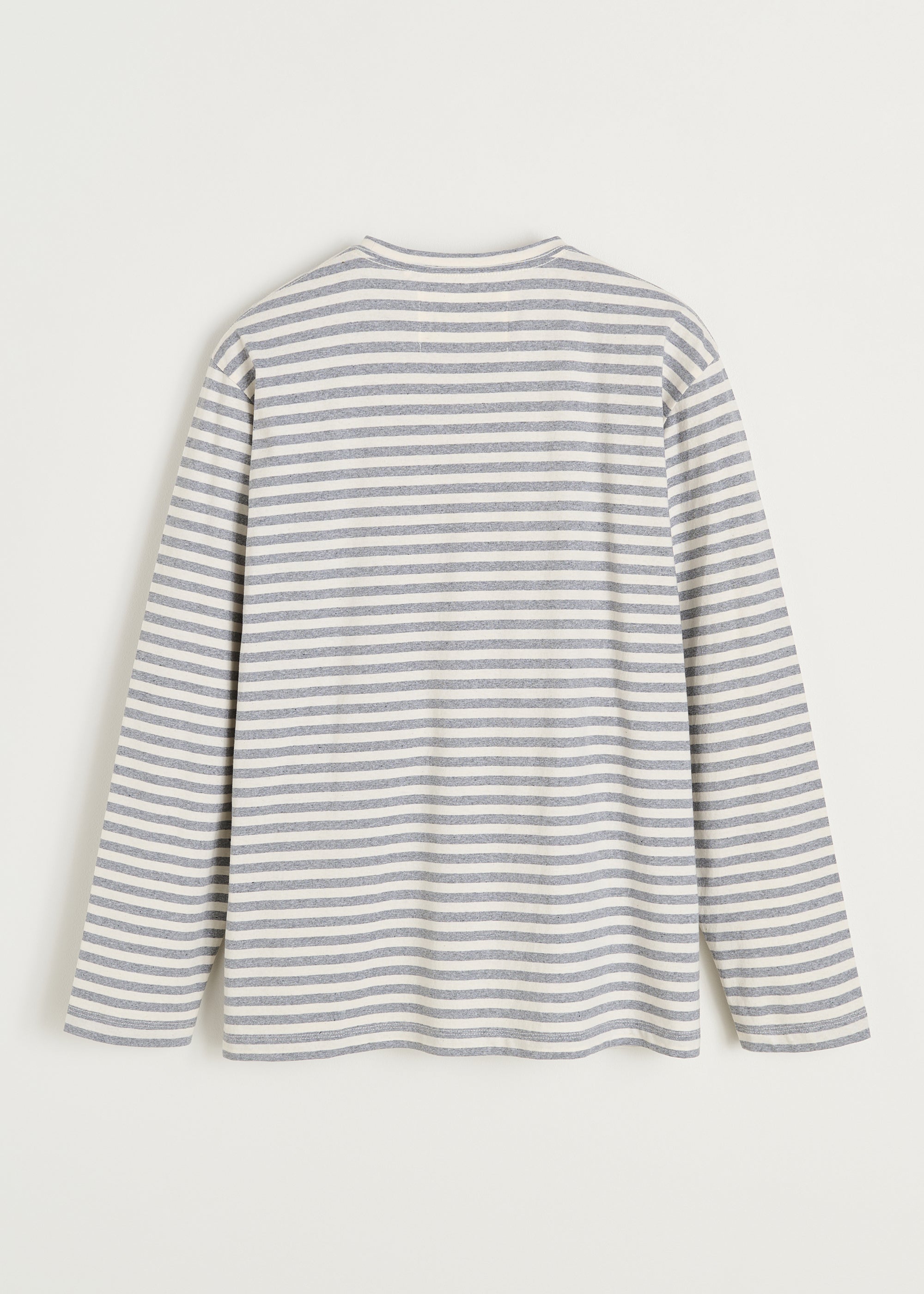 Circular long sleeve melange | Mix Grey Melange T-shirt aiayu