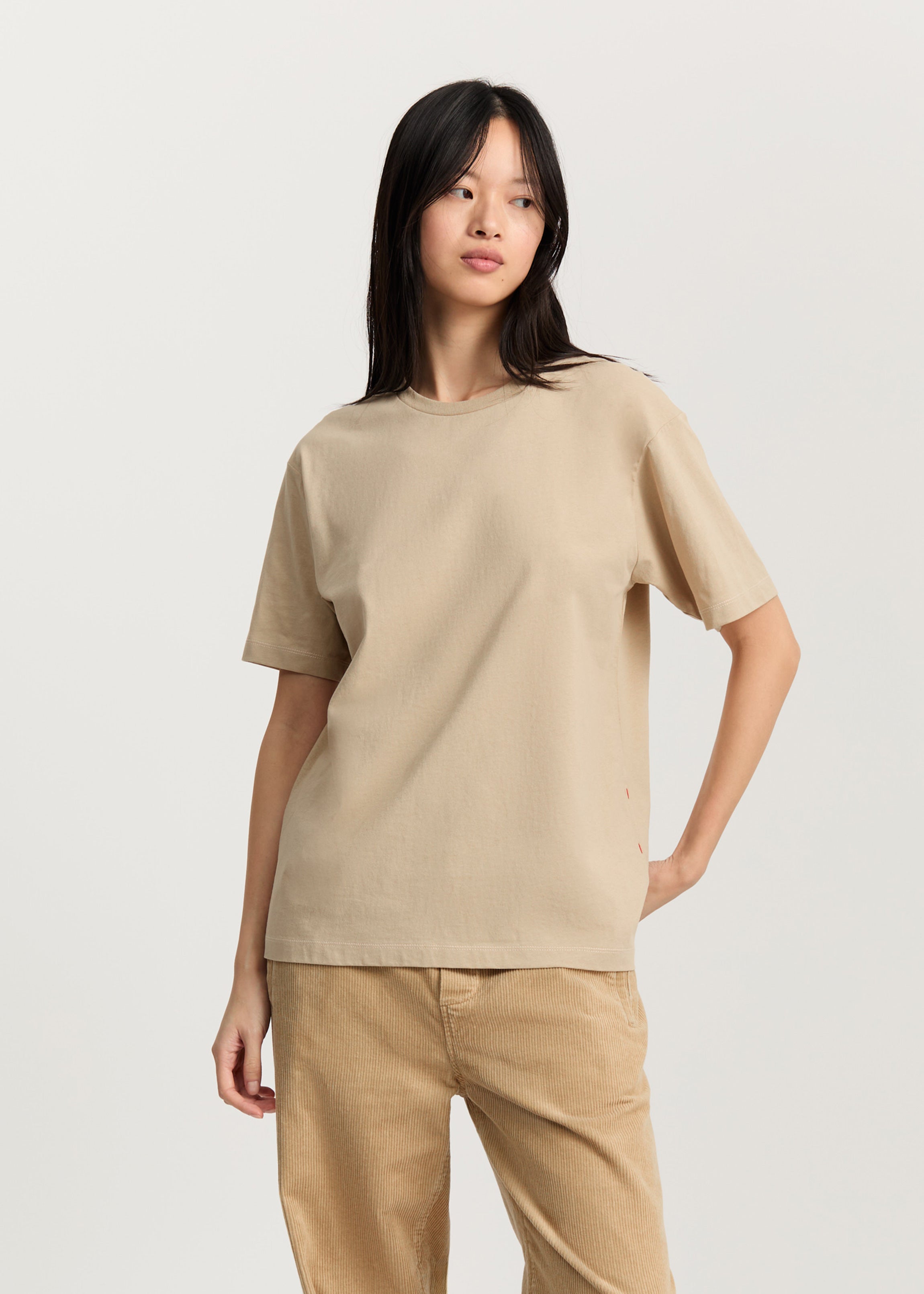 Classic circular tee | Buttermilk T-shirt aiayu
