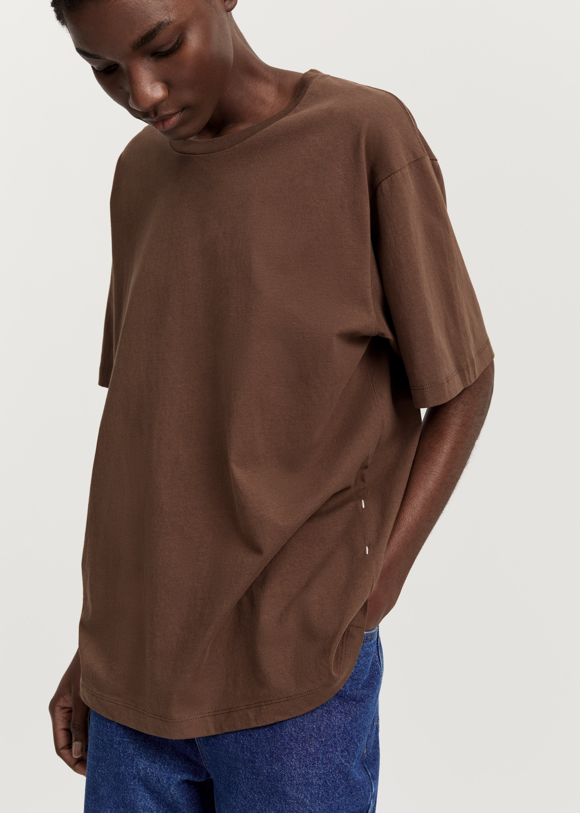 Classic circular tee | Coffee T-shirt aiayu