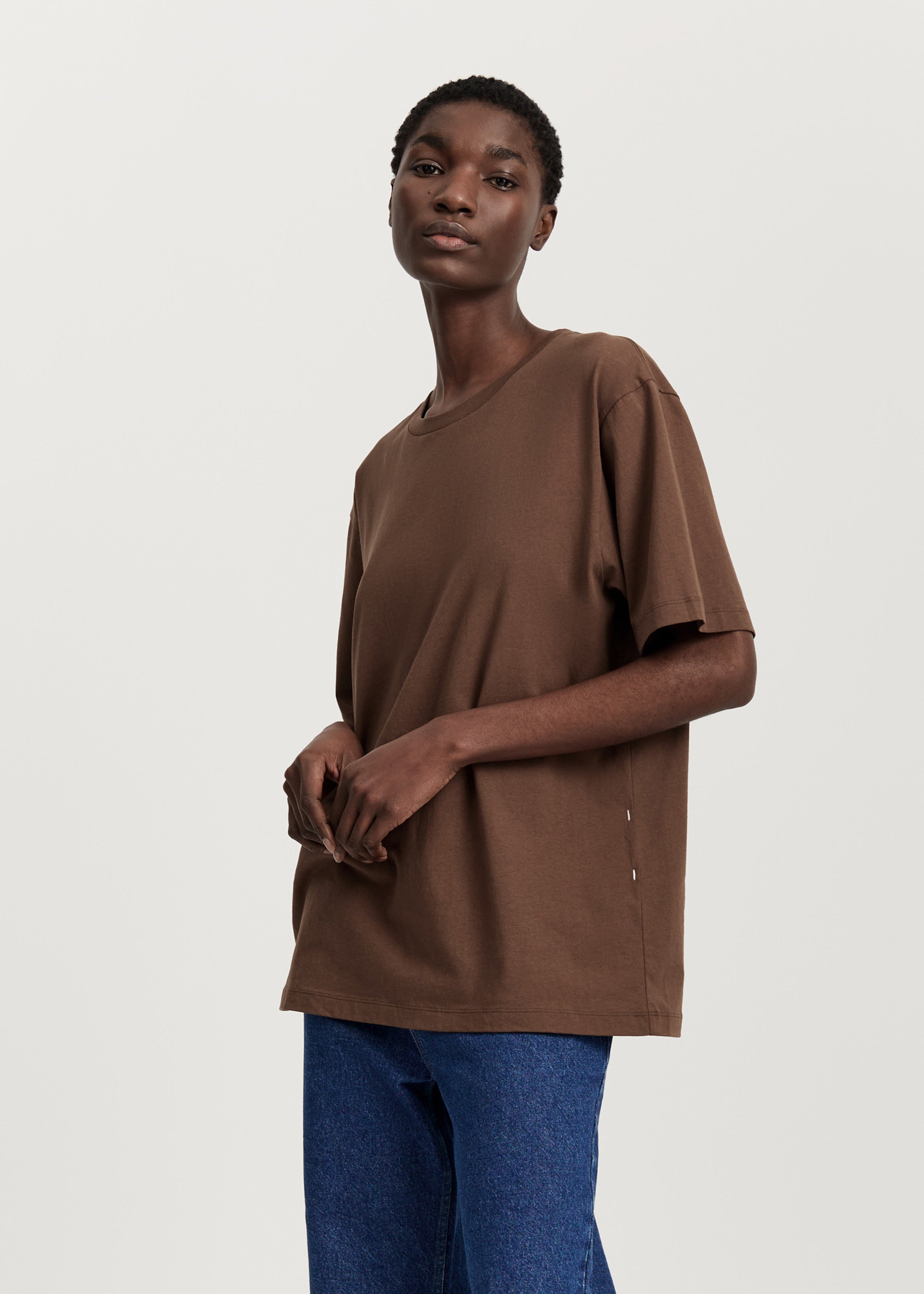 Classic circular tee | Coffee T-shirt aiayu