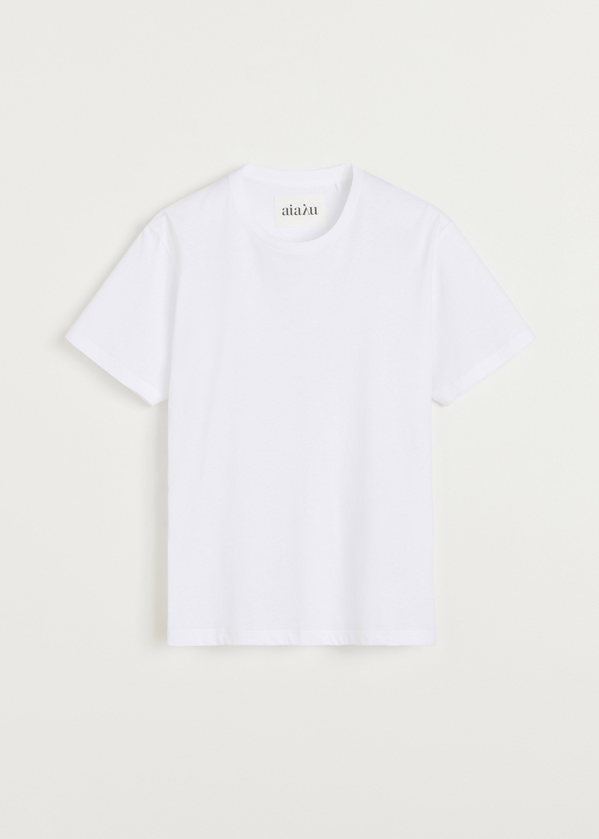 Classic circular tee | White T-shirt aiayu