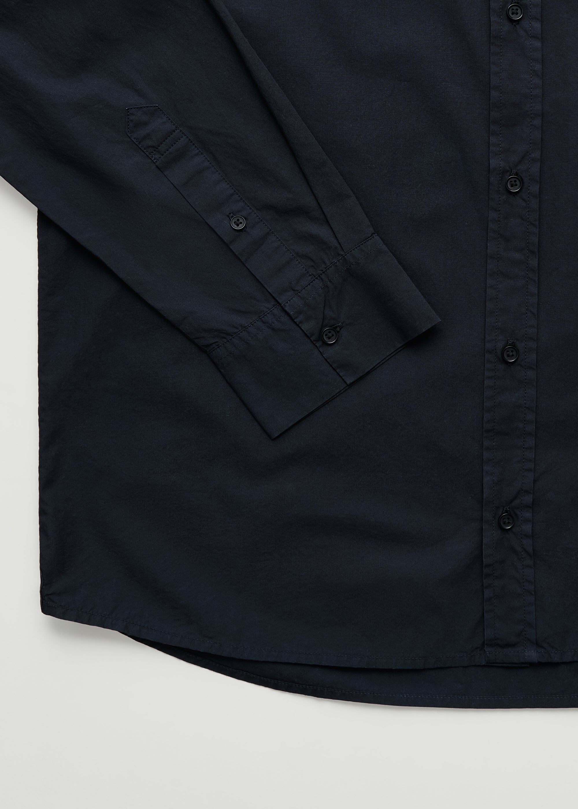 Classic shirt | Black Navy Shirt Woven aiayu