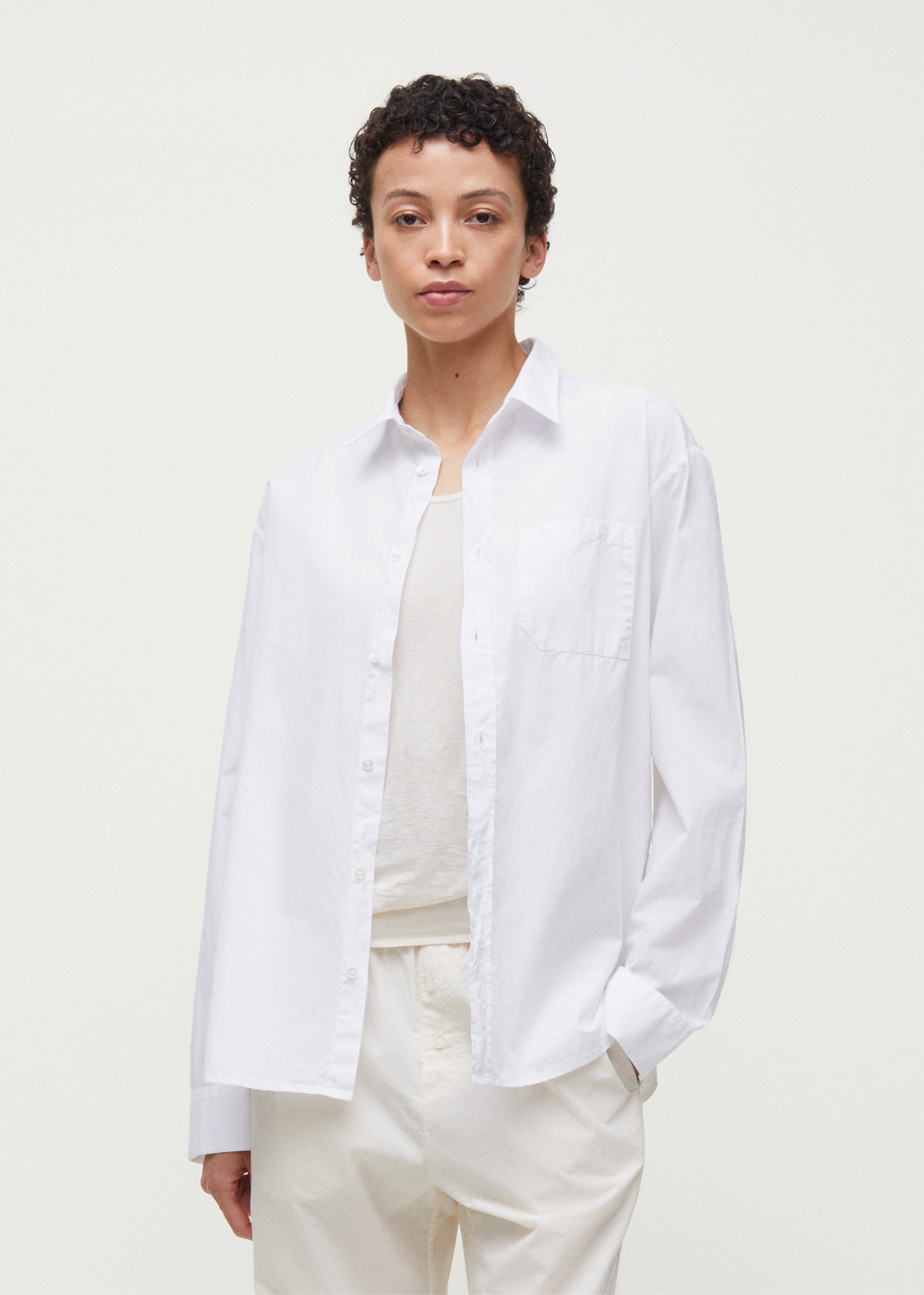 Classic shirt | White Shirt Woven aiayu