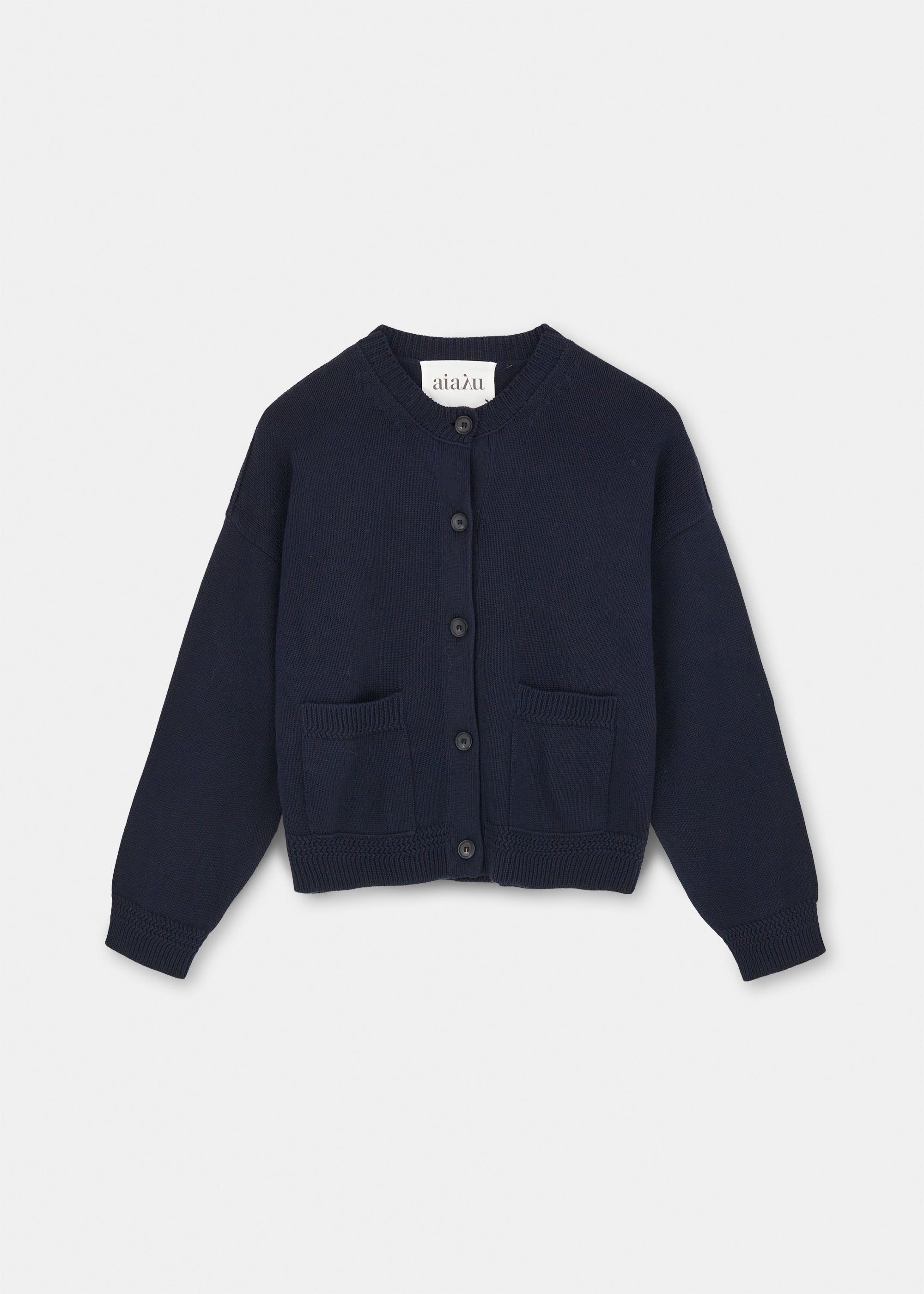 Cobe cotton cardigan | Navy Cardigan aiayu