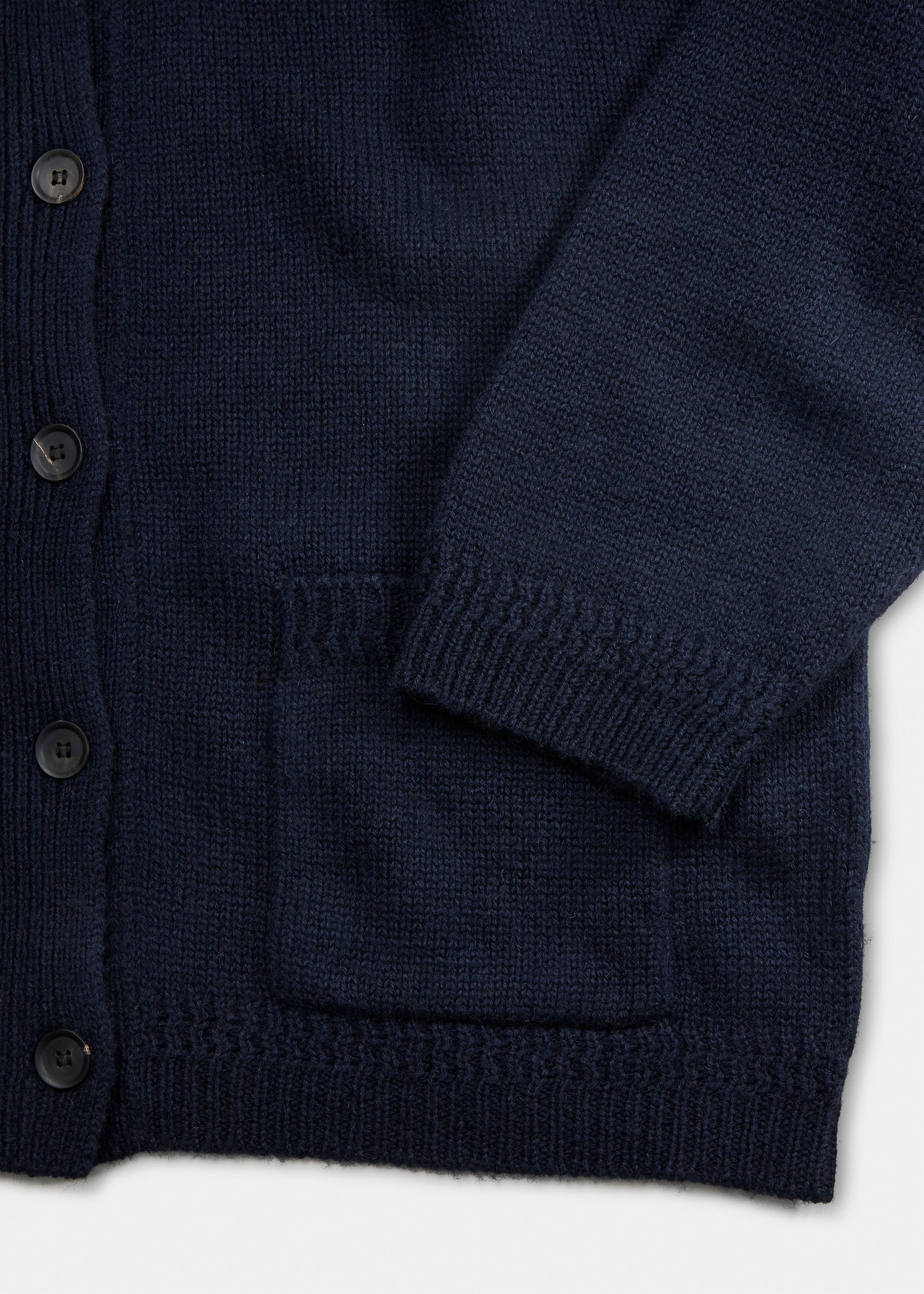 Cobe cardigan - sartuul wool | Black Blue Cardigan aiayu