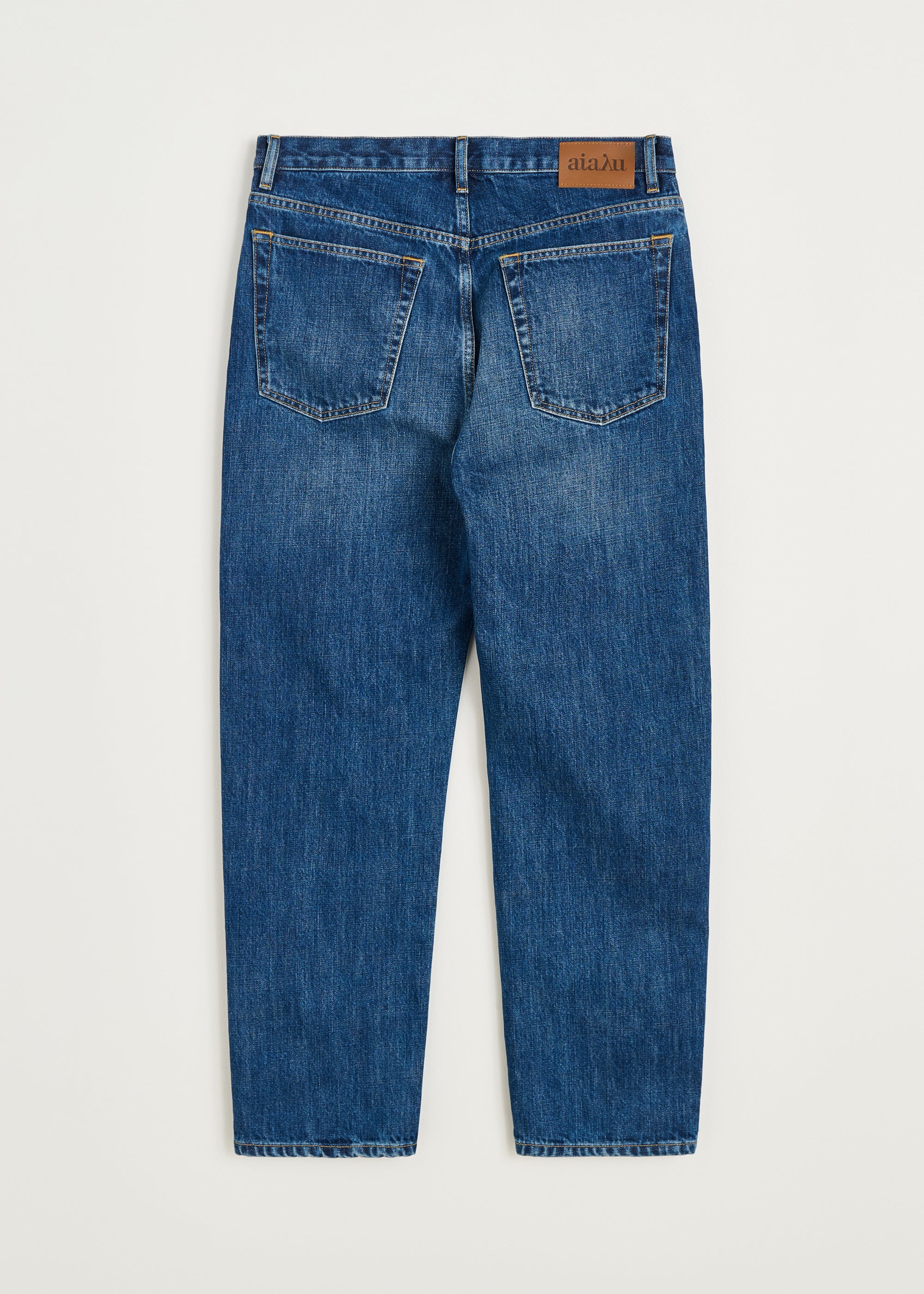 Collin midwaist relaxed jeans | Worn Blue Jeans aiayu