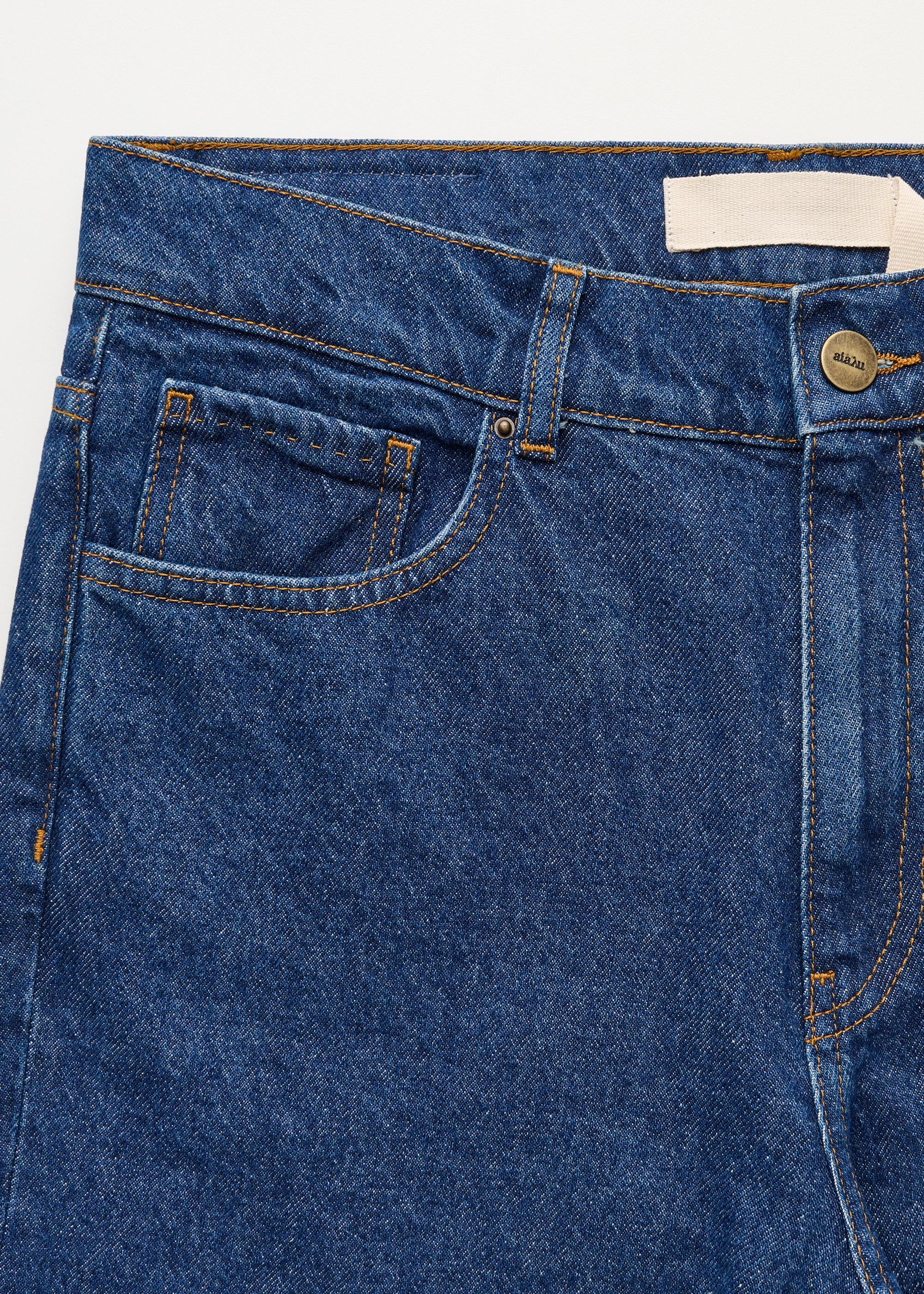 Cooper highwaist straight jeans | Mid Blue Jeans aiayu