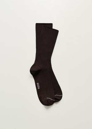 Cotton rib socks | Chocolate Socks aiayu