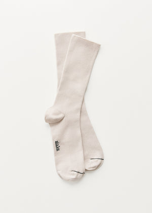 Cotton rib socks | Milk Socks aiayu