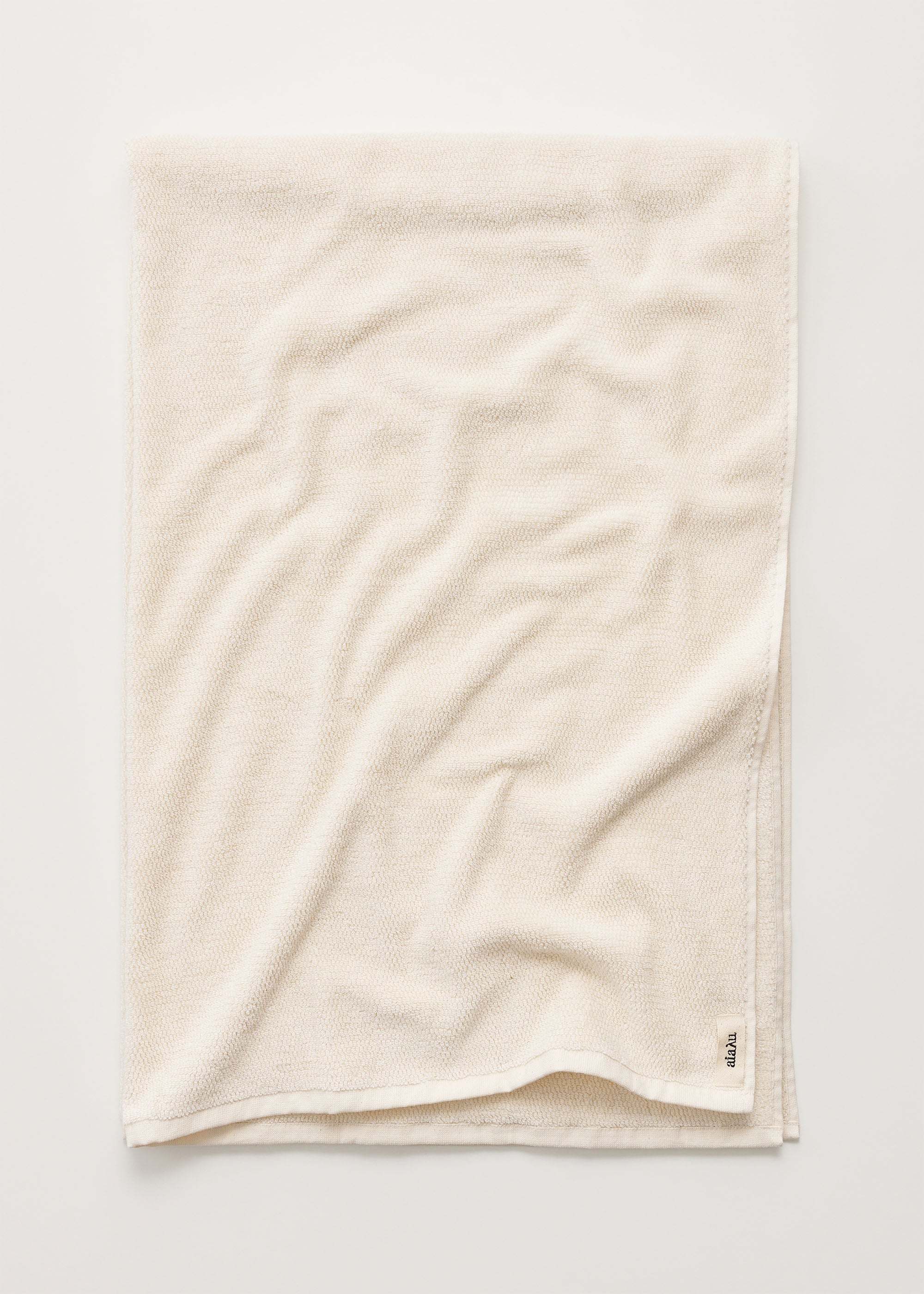 Cotton bath sheet - 100x150 | Pure Ecru Towel aiayu