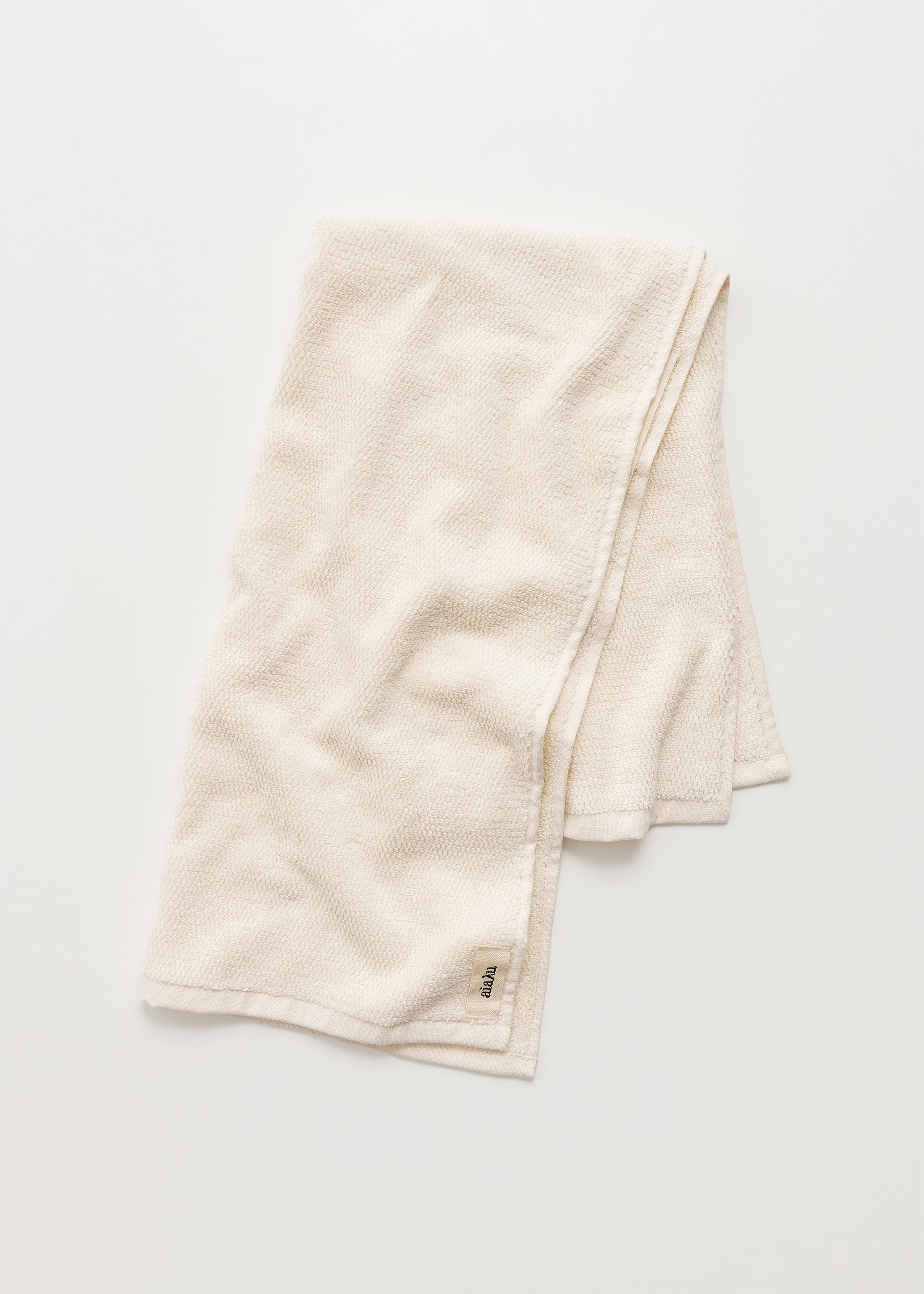 Cotton hand towel - 50x90 | Pure Ecru Towel aiayu