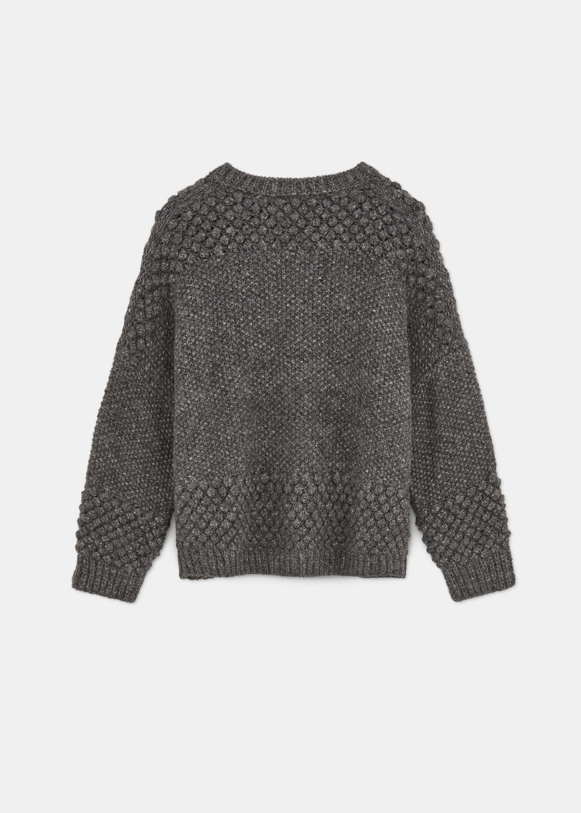 Daniela sweater – llama wool | Pure Dark Grey Sweater aiayu