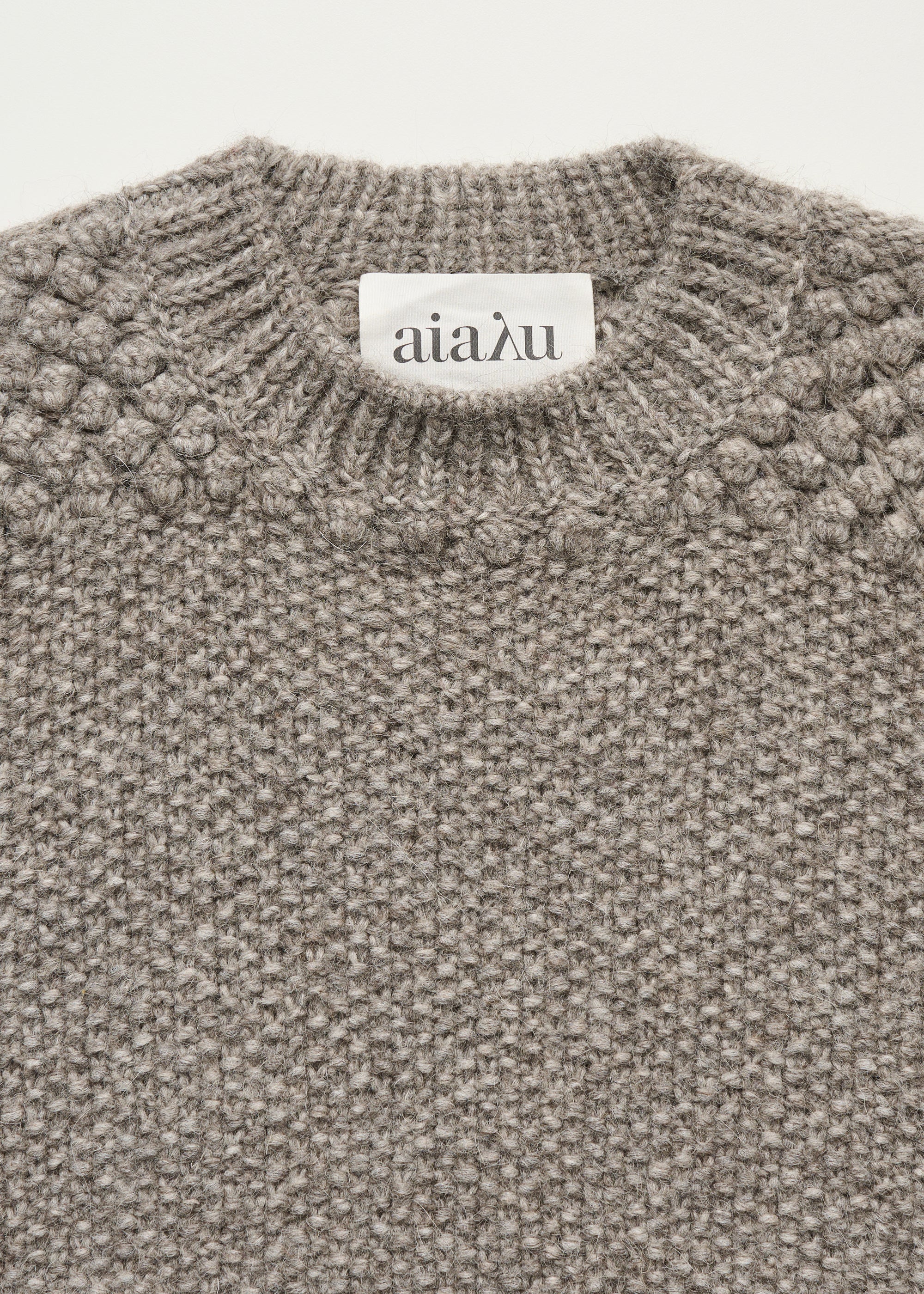 Daniela sweater – llama | Pure grey Sweater aiayu