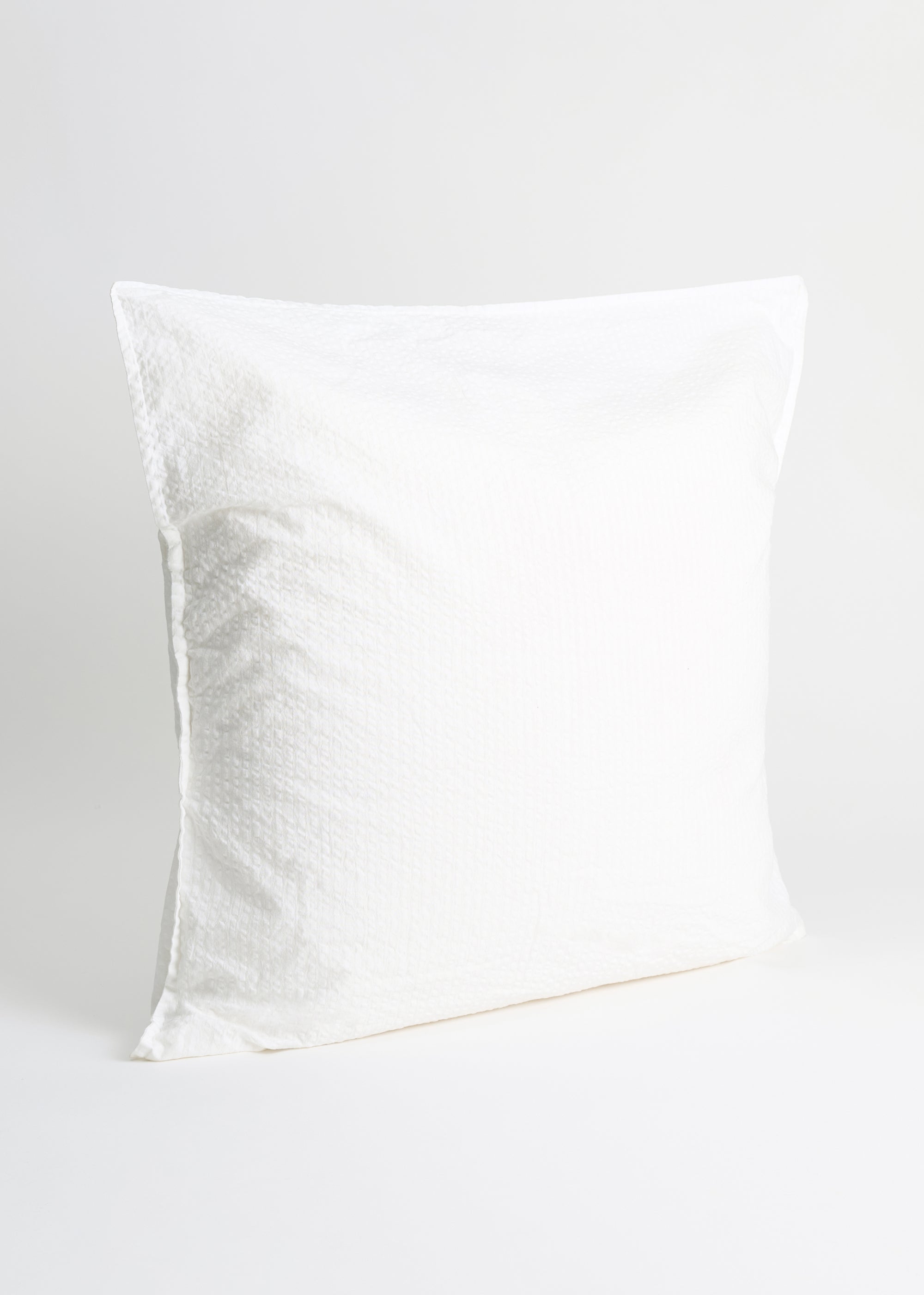 Duvet set seersucker 140x220 and pillow case | White Bedding aiayu