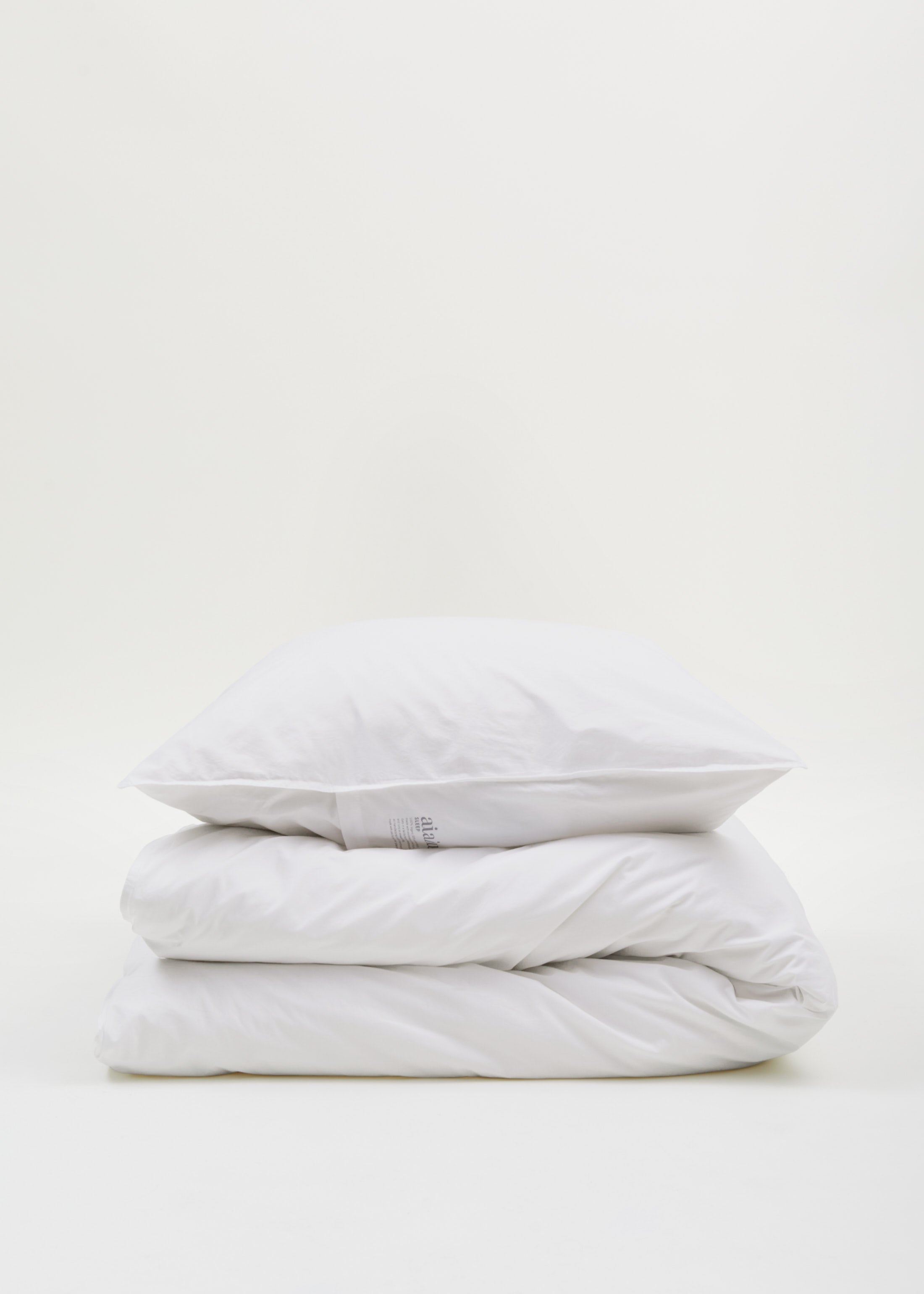 Duvet set and pillow case | White Bedding aiayu