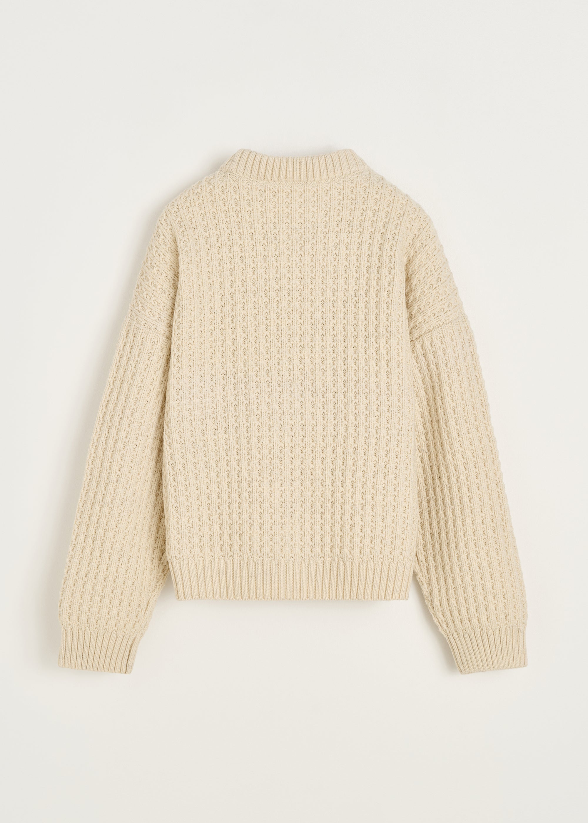Eamon sweater – highland wool | Pure ecru Sweater aiayu
