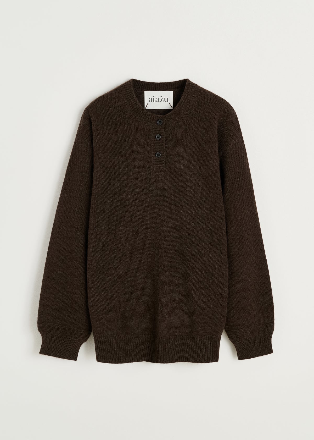 Franco sweater – yak | Pure Dark Brown