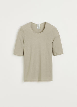 Gentle tee – cashmere | Grey Blouse aiayu