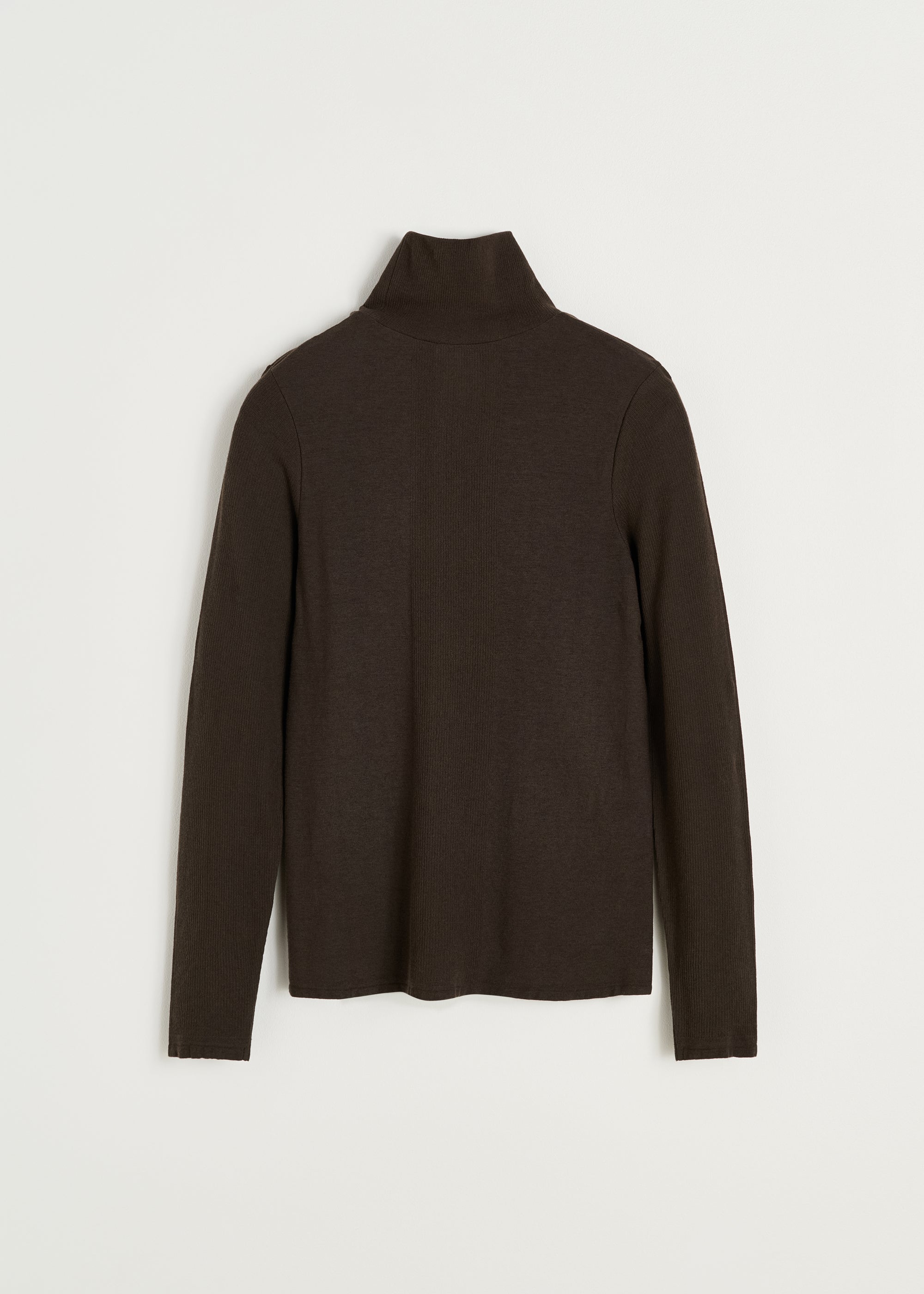Gentle turtleneck – cashmere | Dark Brown Blouse aiayu