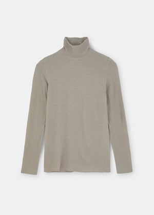 Gentle turtleneck – cashmere | Grey Blouse aiayu