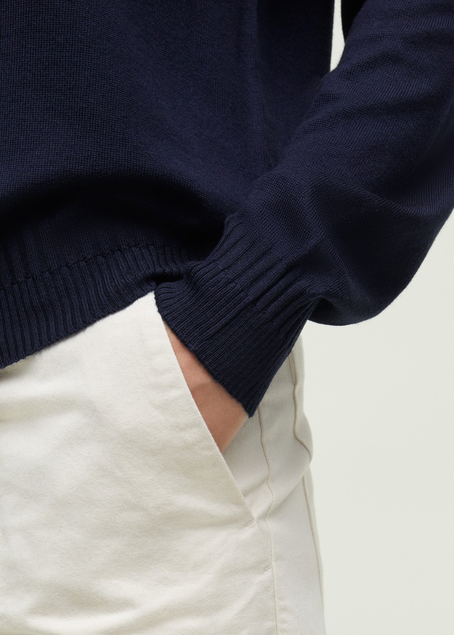 Gina sweater - pure merino wool | Navy Sweater aiayu