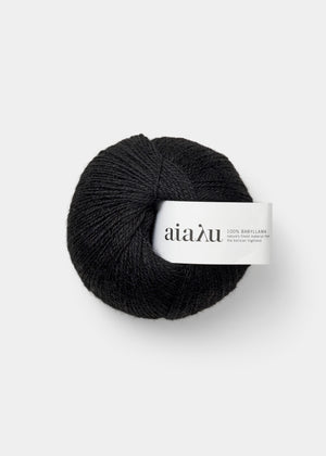 aiayu yarn – babyllama wool | Black Handknit Yarn aiayu