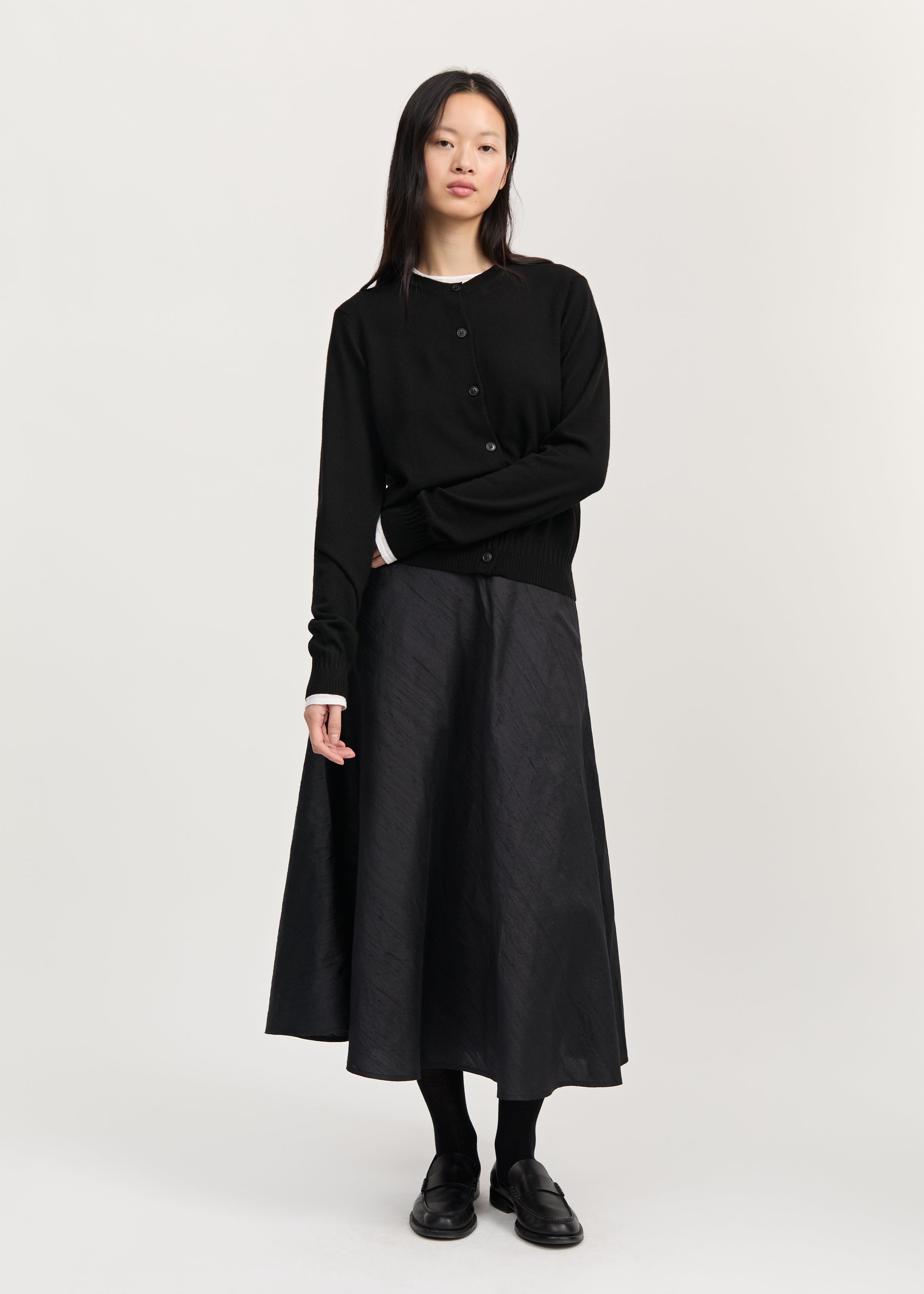 Hariza cardigan – merino wool | Black Cardigan aiayu
