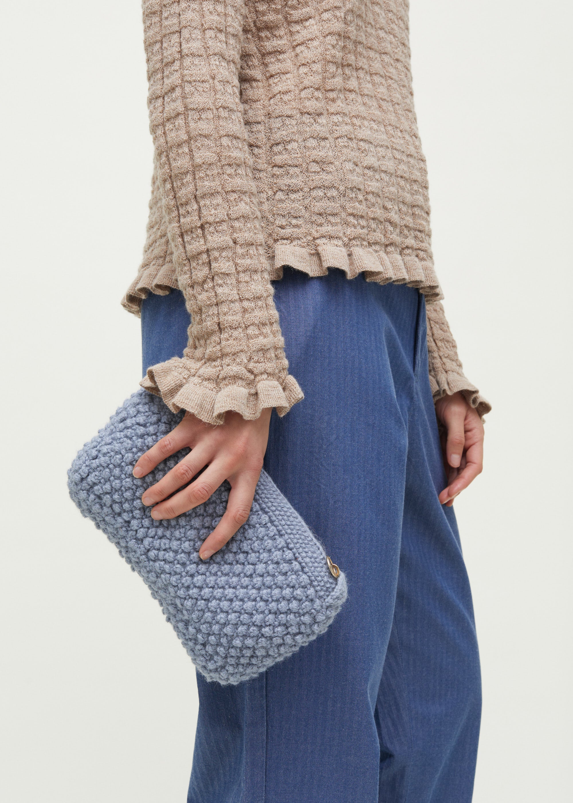 Helen classic clutch | Cloud Blue Purse aiayu