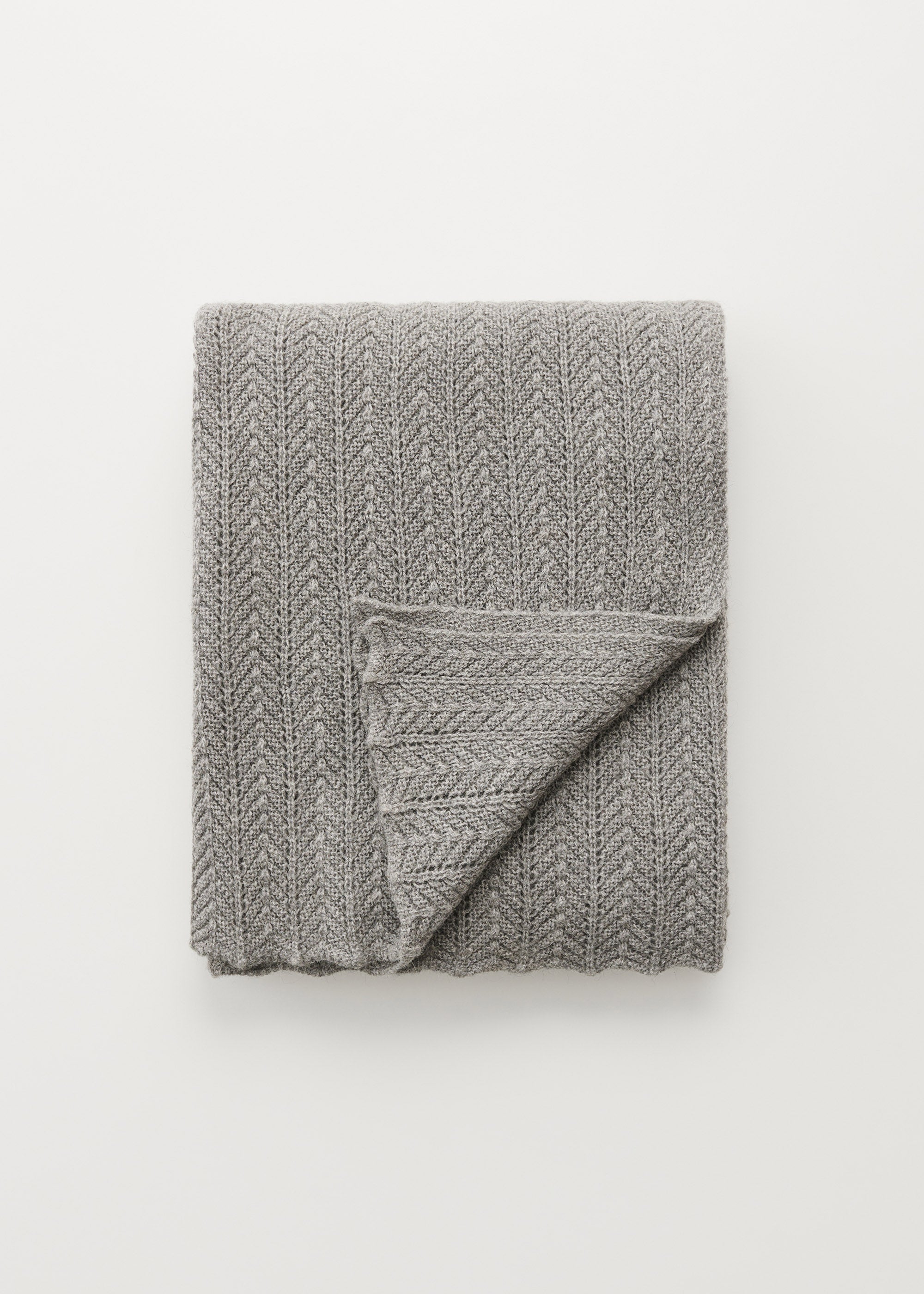 Hollie classic throw - 130x160 | Frost Grey Throw aiayu