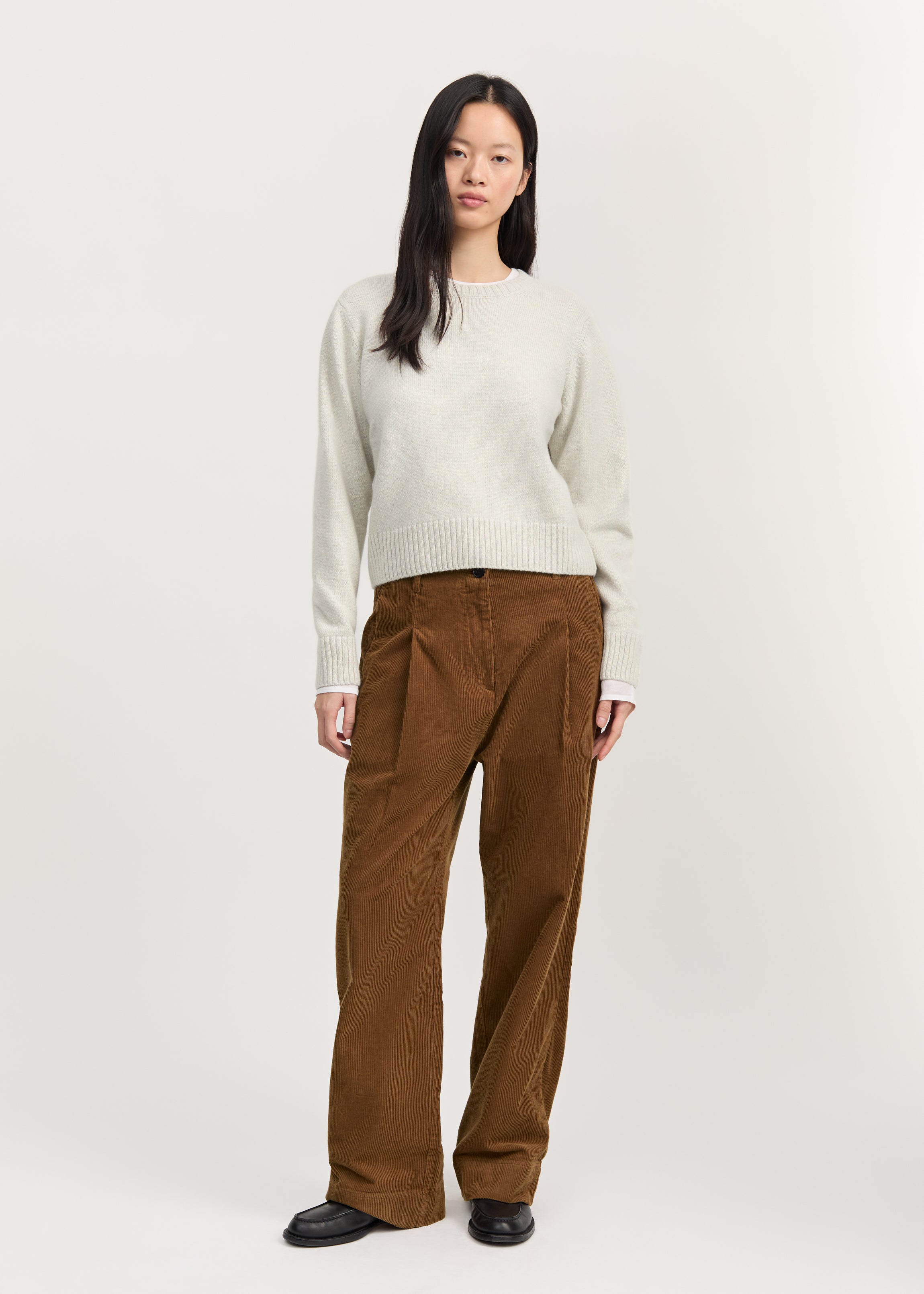 Inga sweater – cashmere | Dove Mouline Sweater aiayu