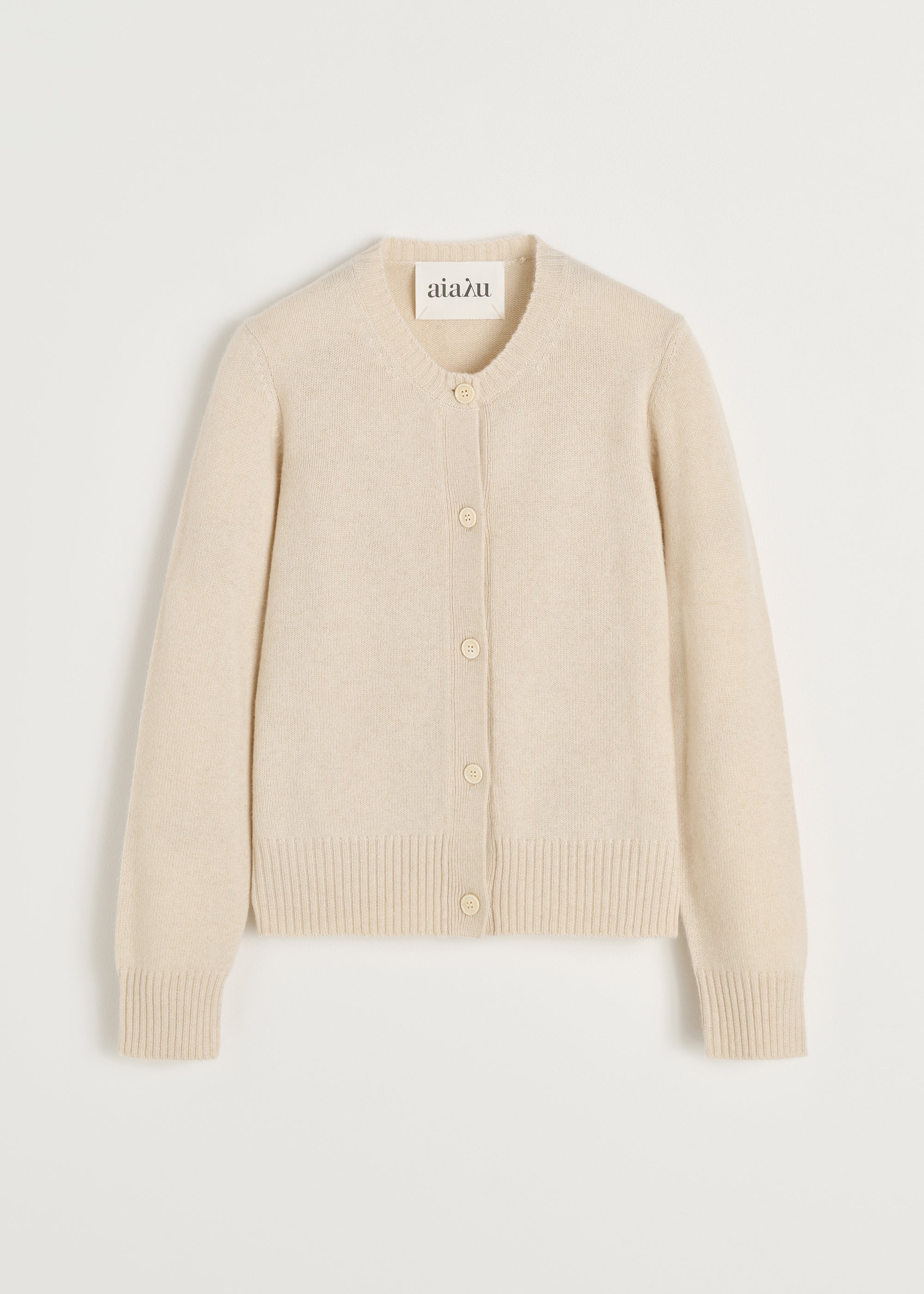 Ingolf cardigan – pure cashmere Pure Ecru