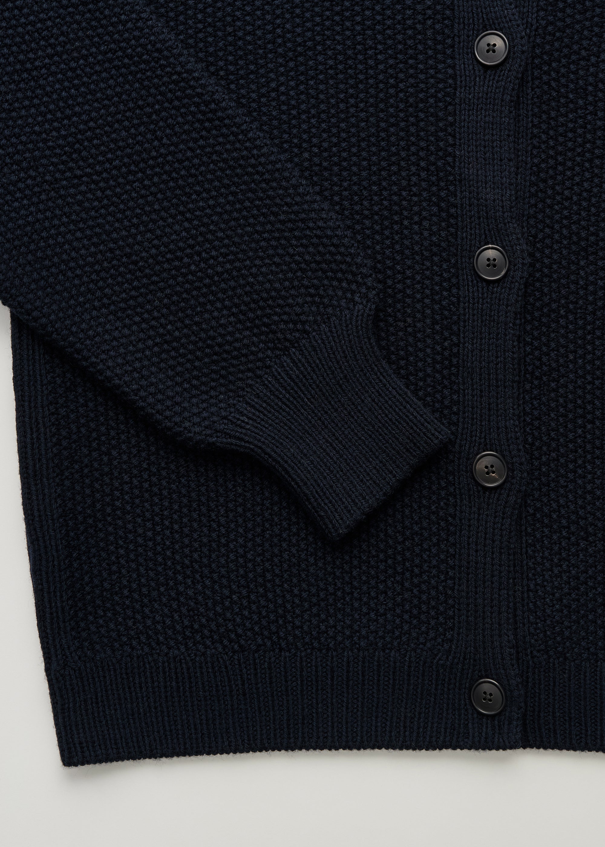 Irena cardigan – highland wool | Black Navy Cardigan aiayu